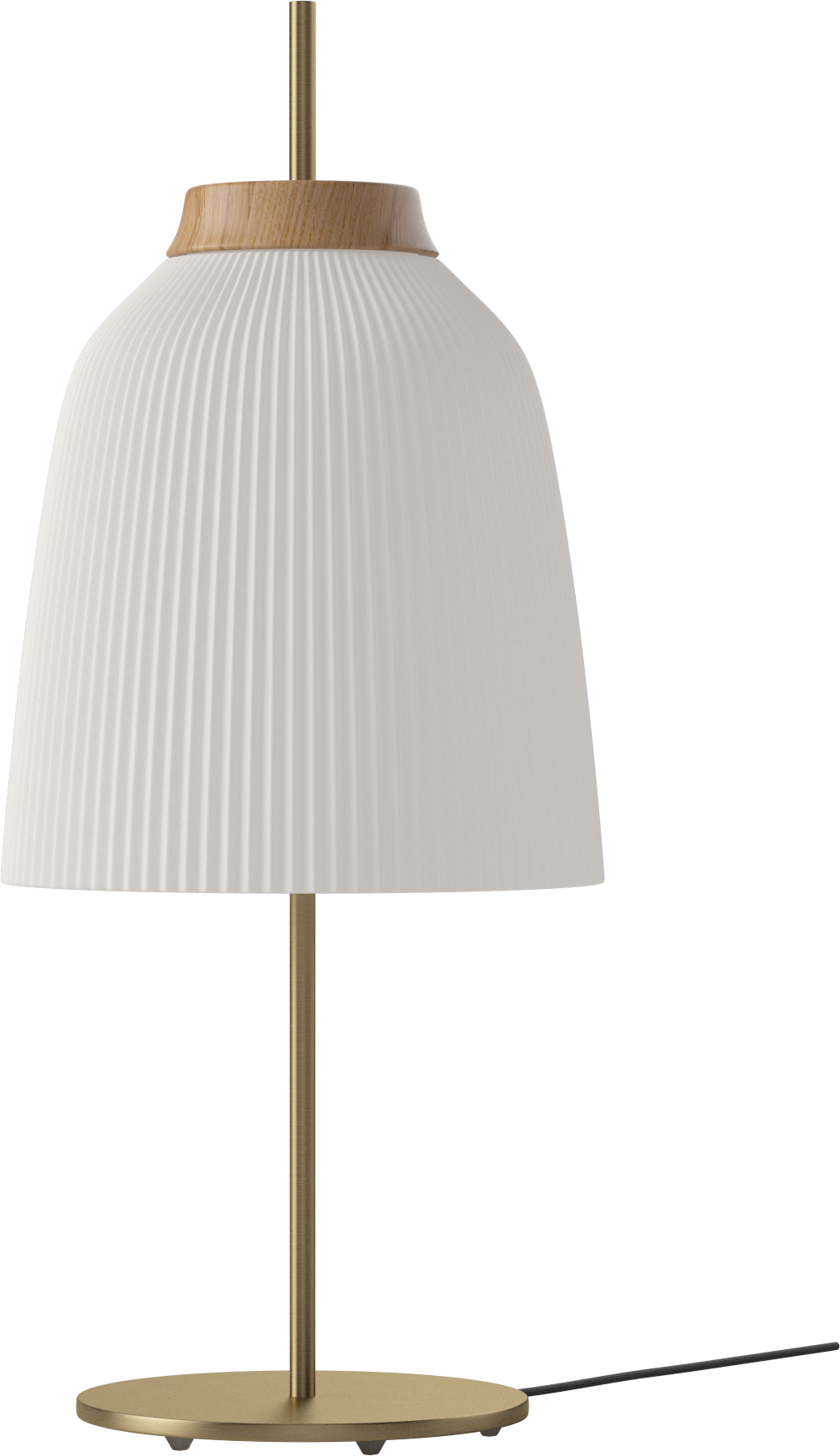 Camp -Tischlampen -Messingbasis