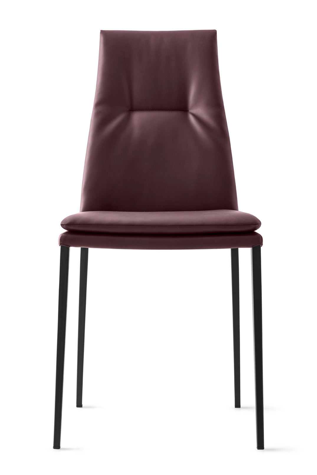 Polsterstuhl CARMEN mit schwarzem Gestell