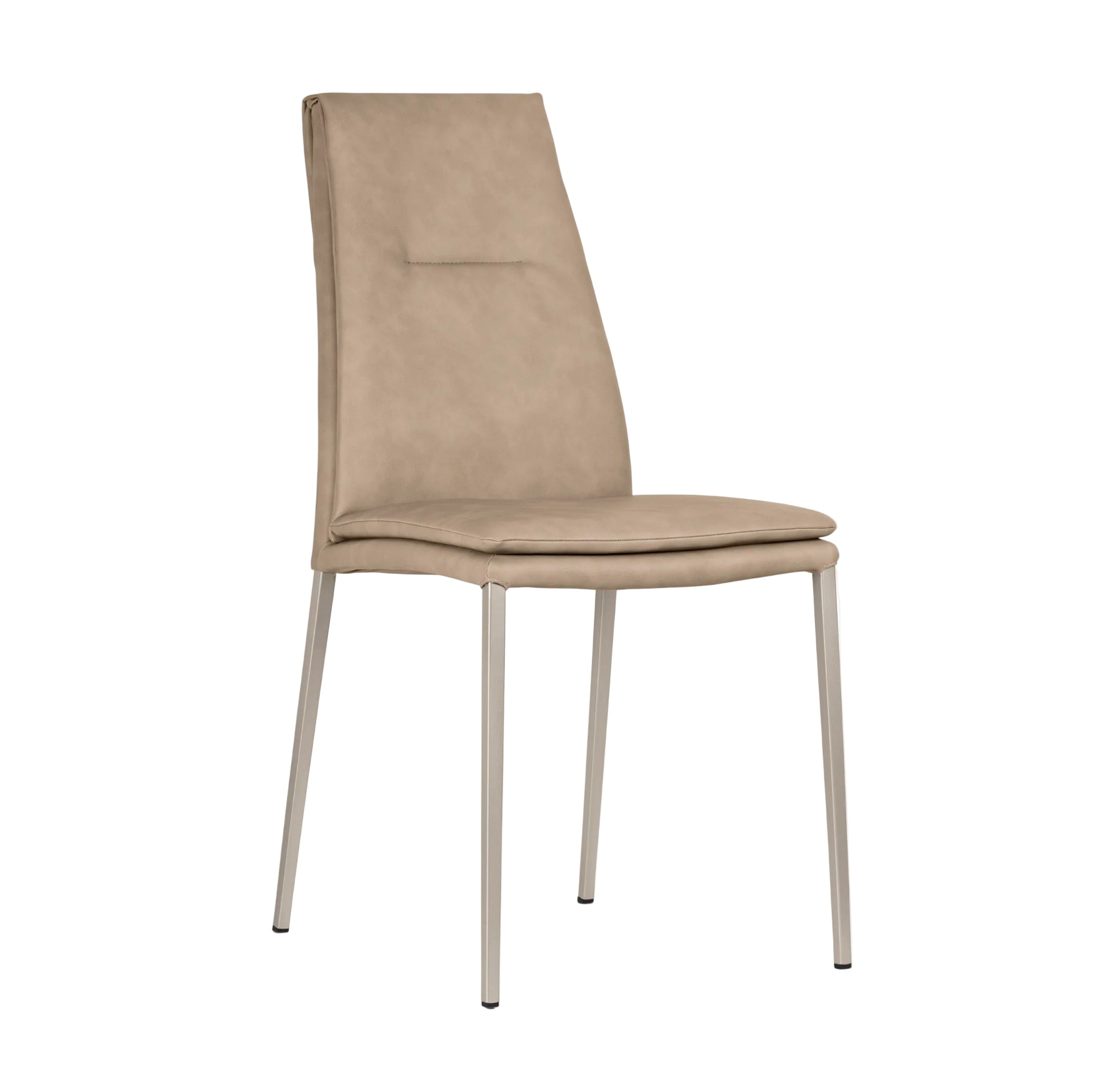 CARMEN upholstered chair with beige base