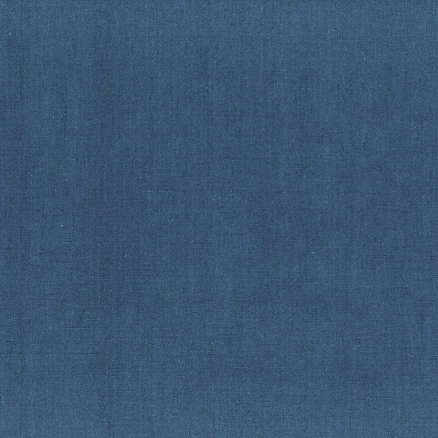 Textiltapete aus Leinen LINORA - BLEU INDIGO indigo blau