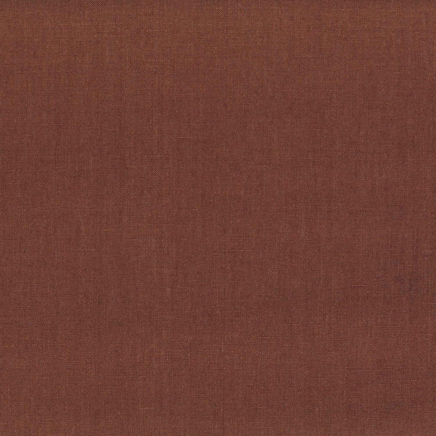 Linen textile wallpaper LINORA - ROUILLE rusty brown