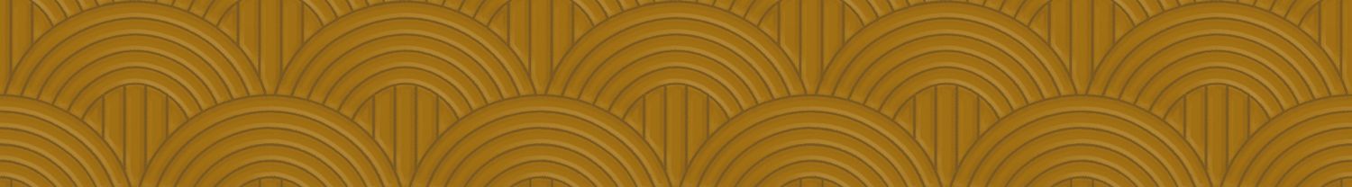 Textilstruktur-Tapete mit geometrischem Bogenmuster VOLUTIS - MOUTARDE senfgelb