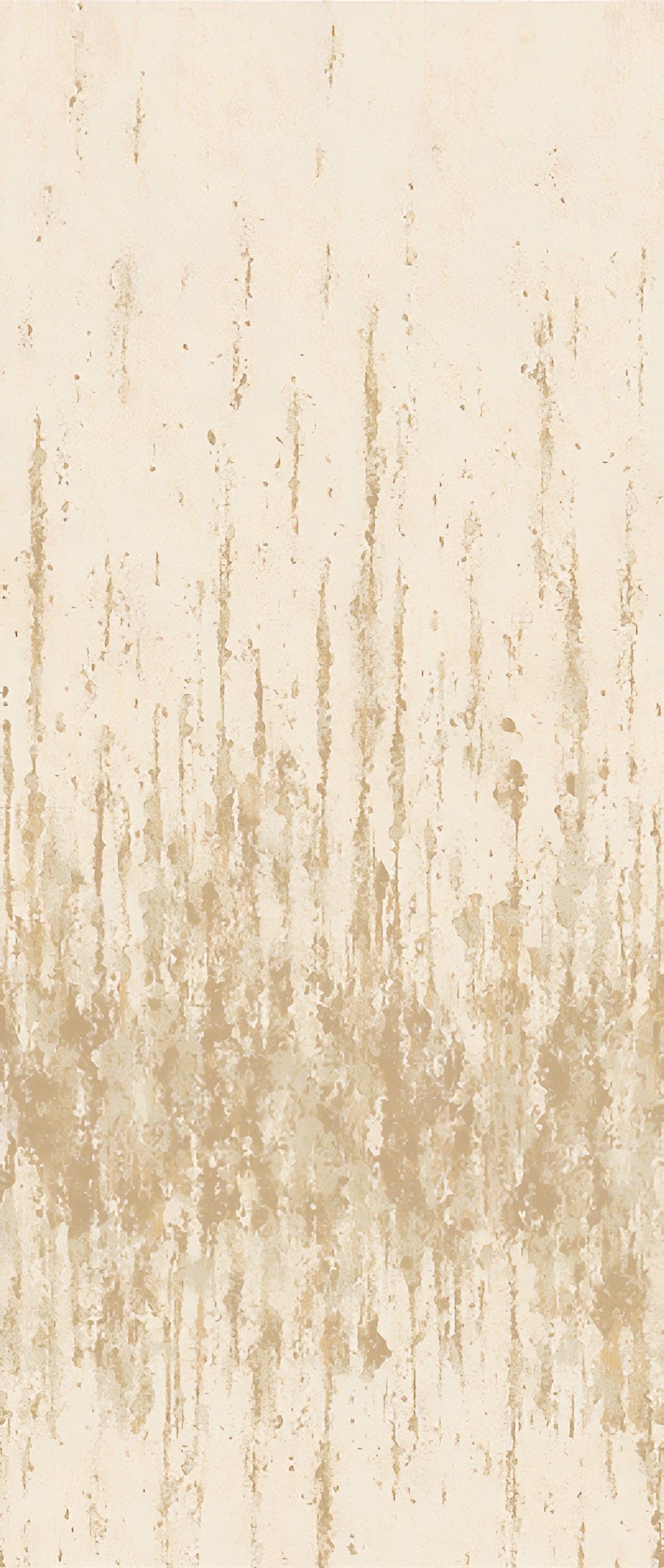 Textilwandbild, das eine gealterte Wand imitiert ORCIA - MORDORÉ goldbraun