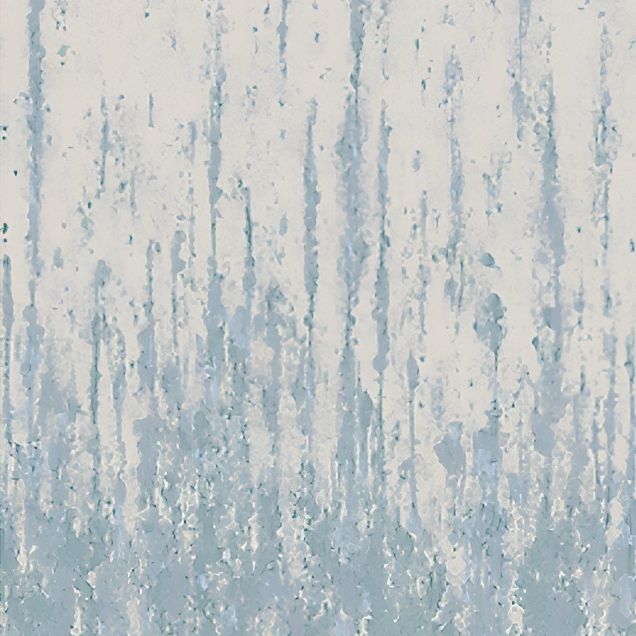 Textile mural imitating an aged wall ORCIA - PIERRE BLEUE blue with beige