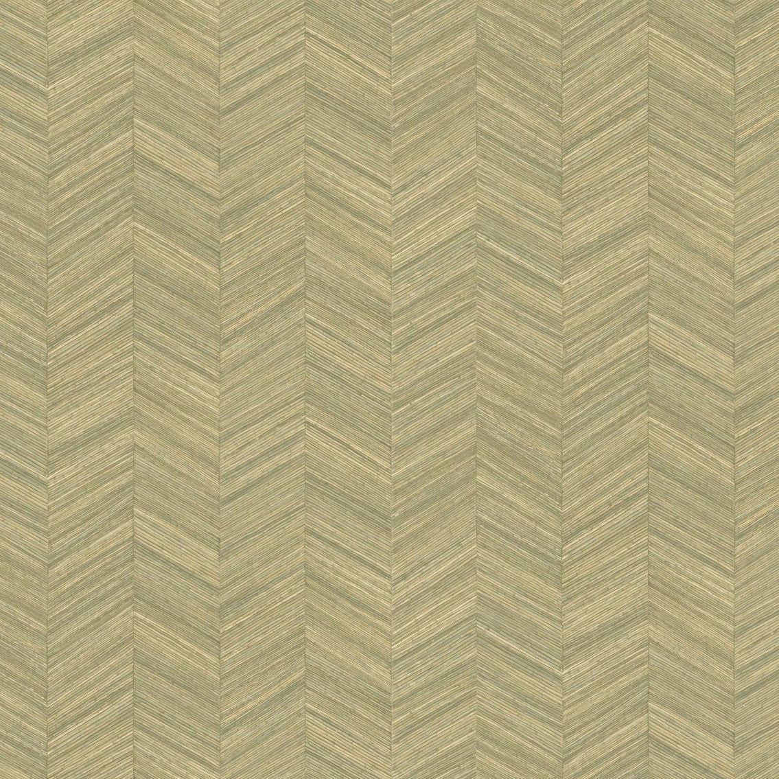 Geometric textured wallpaper mimicking wood with herringbone pattern OCOTEA - AMANDE almond