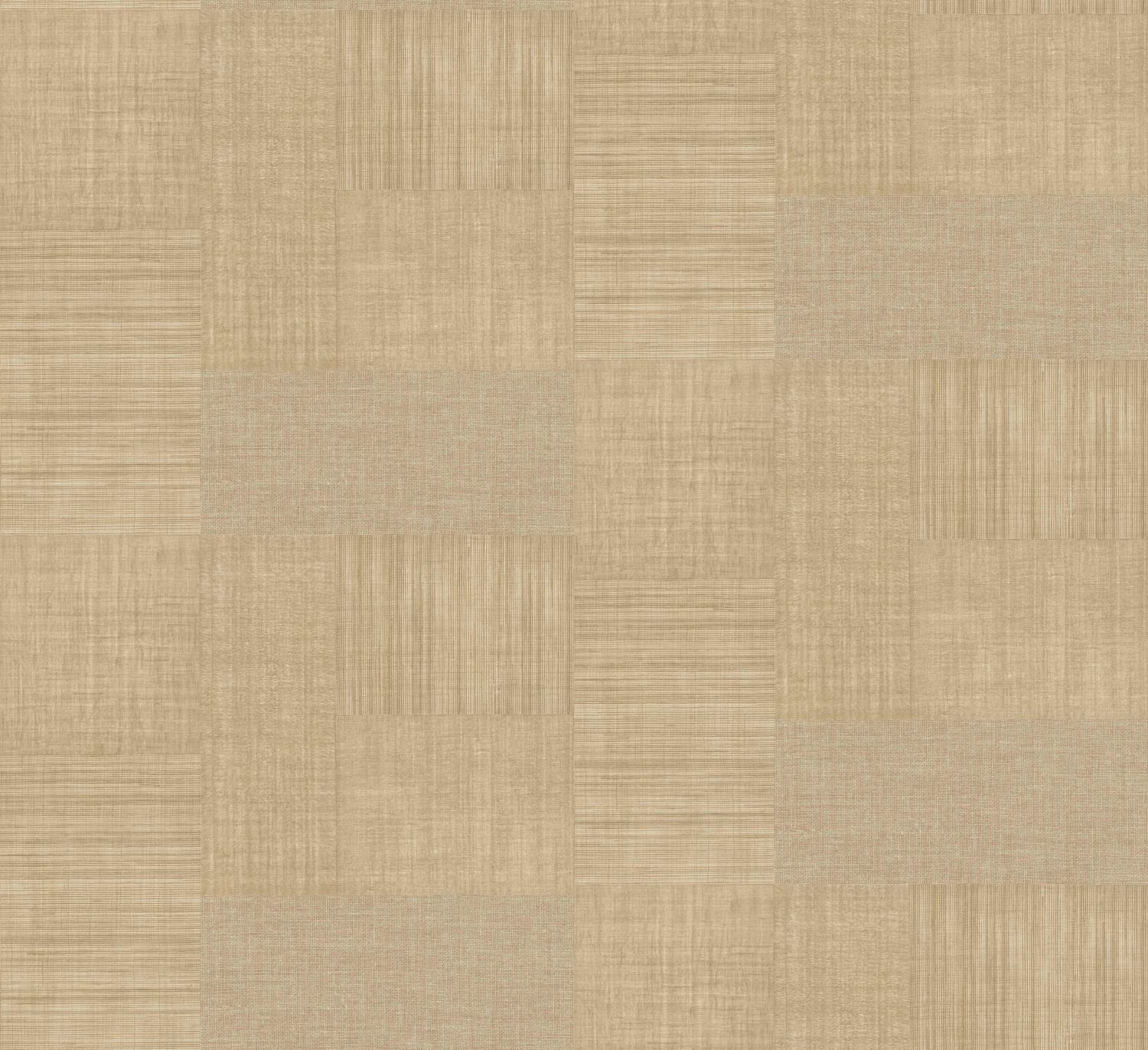 Geometrische patchworkstructuurtapijt die stof imiteert MESTIZO - TRAVERTIN beige