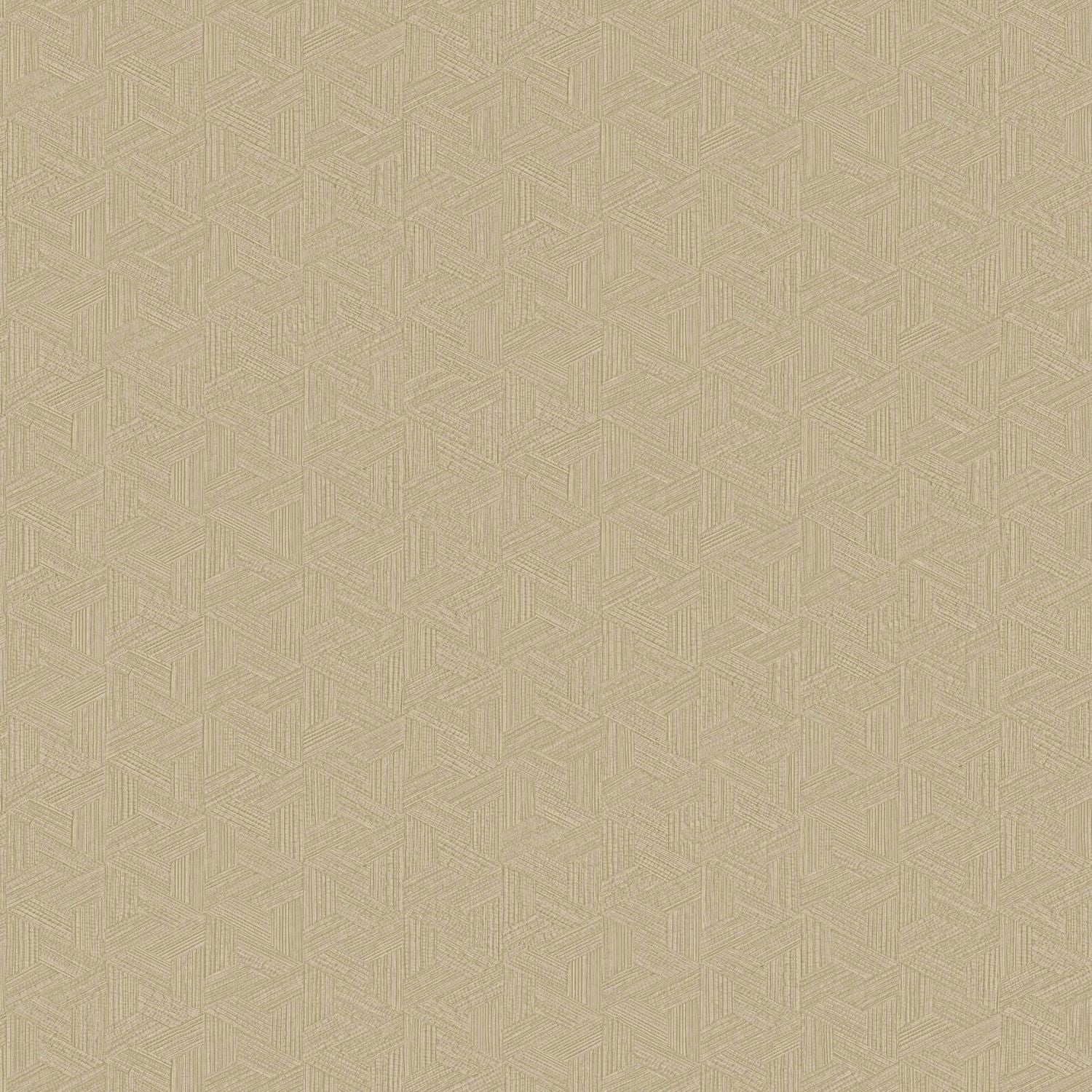 Geometrische structuurbehang geïnspireerd op bananenbladeren LINDU - TRAVERTIN beige