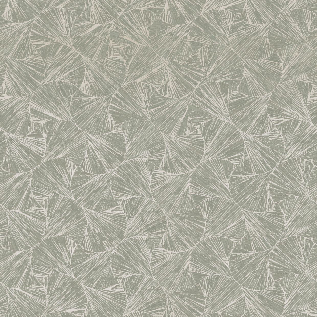 Metallic structuurbehang met plantmotief bladeren SONGKET - OPALINE/DORÉ parelmoer met goud