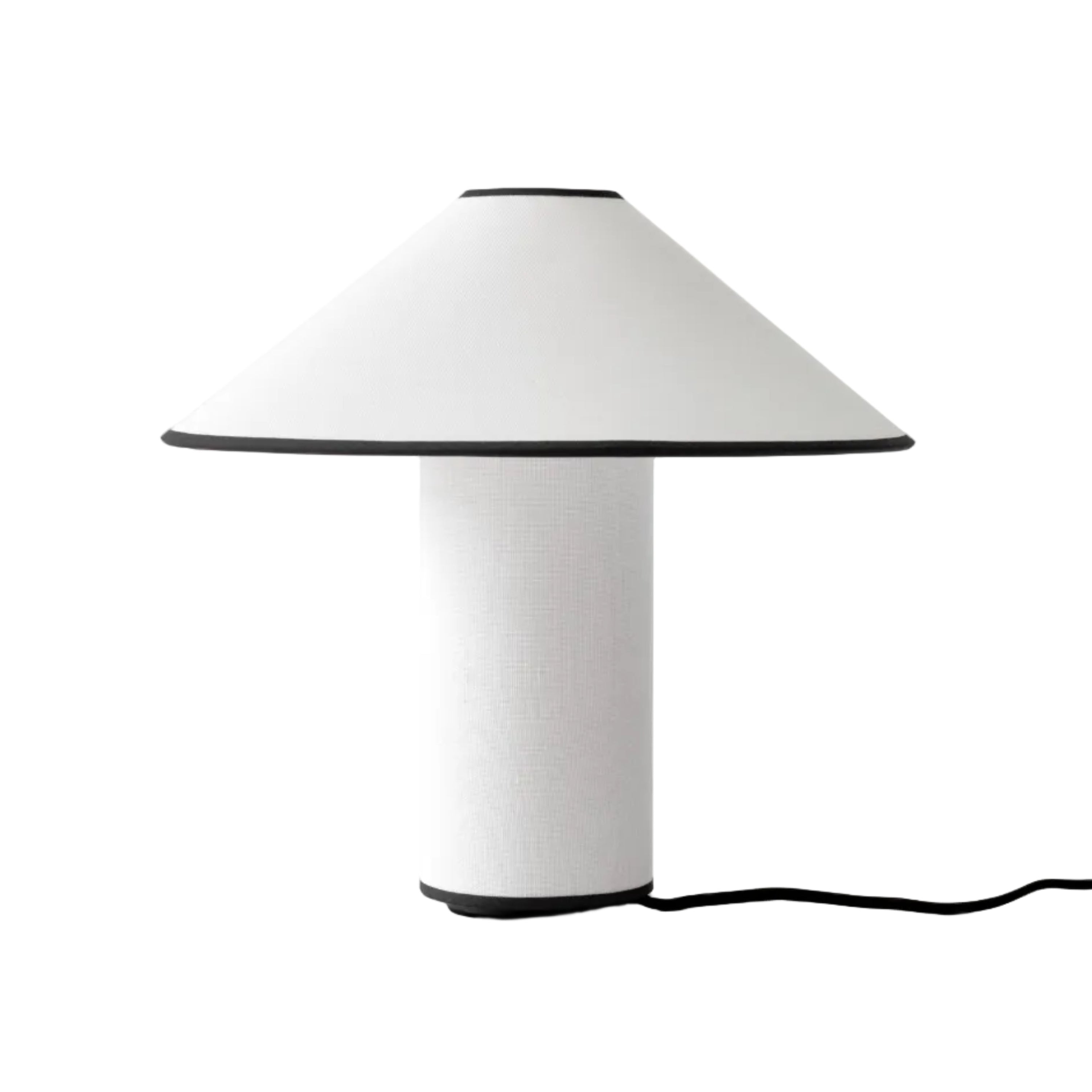 Lampa stołowa COLETTE ATD6 biały z czarnym wykończeniem – &Tradition