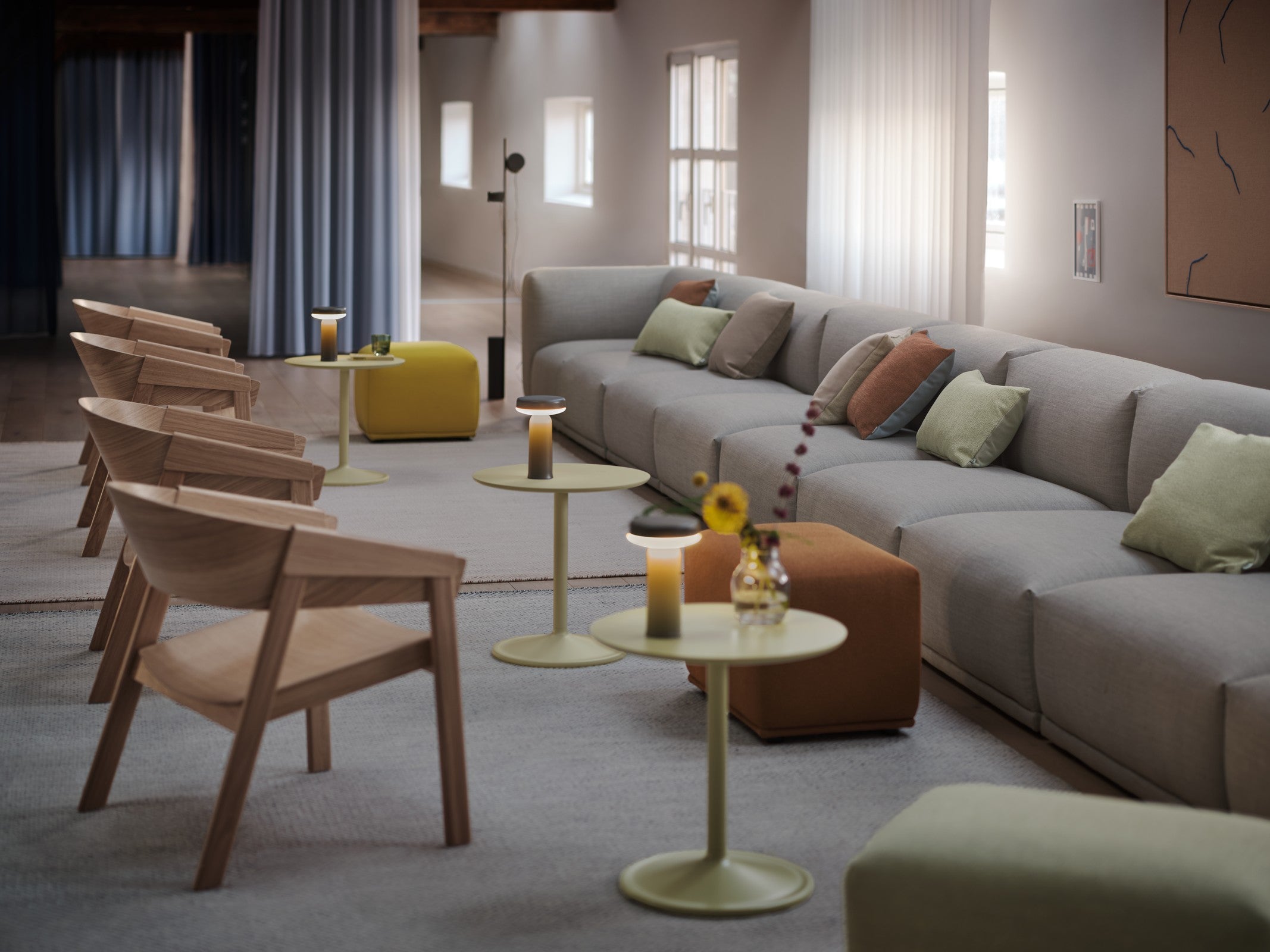 Zijtafel SOFT beige-groen