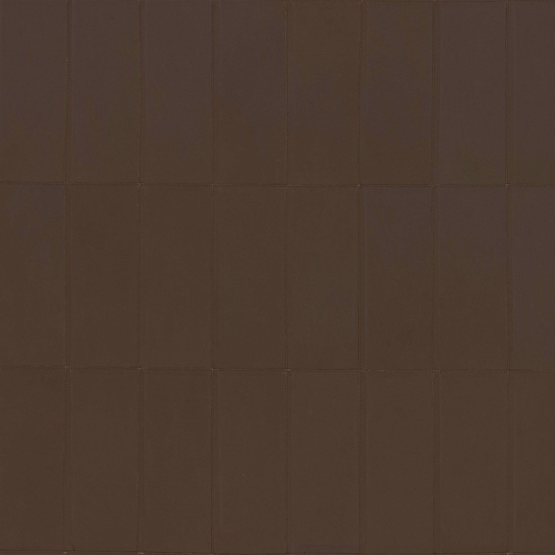 Natural leather wallpaper with geometric pattern PALADIN dark brown