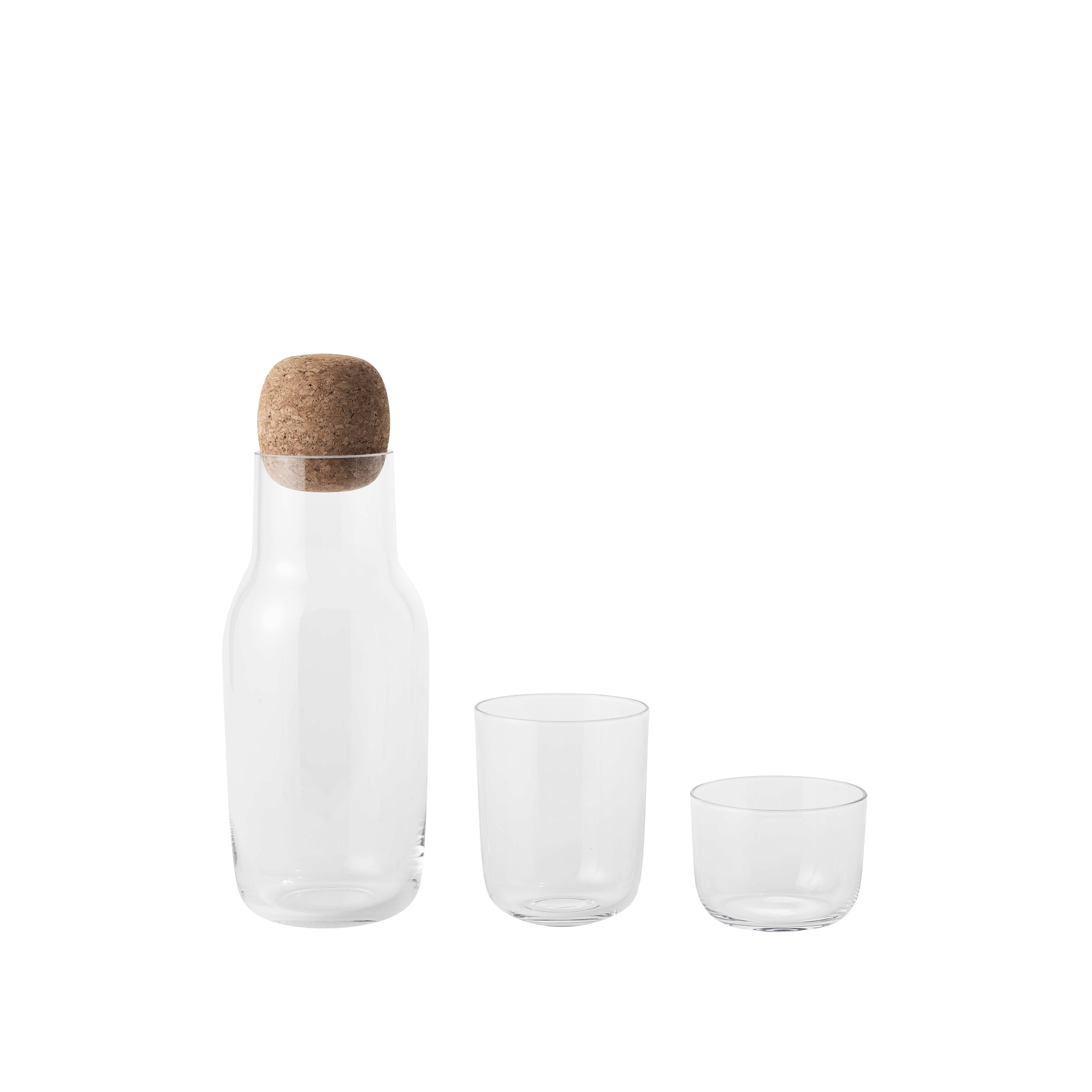 CORKY Set van Transparante Glazen