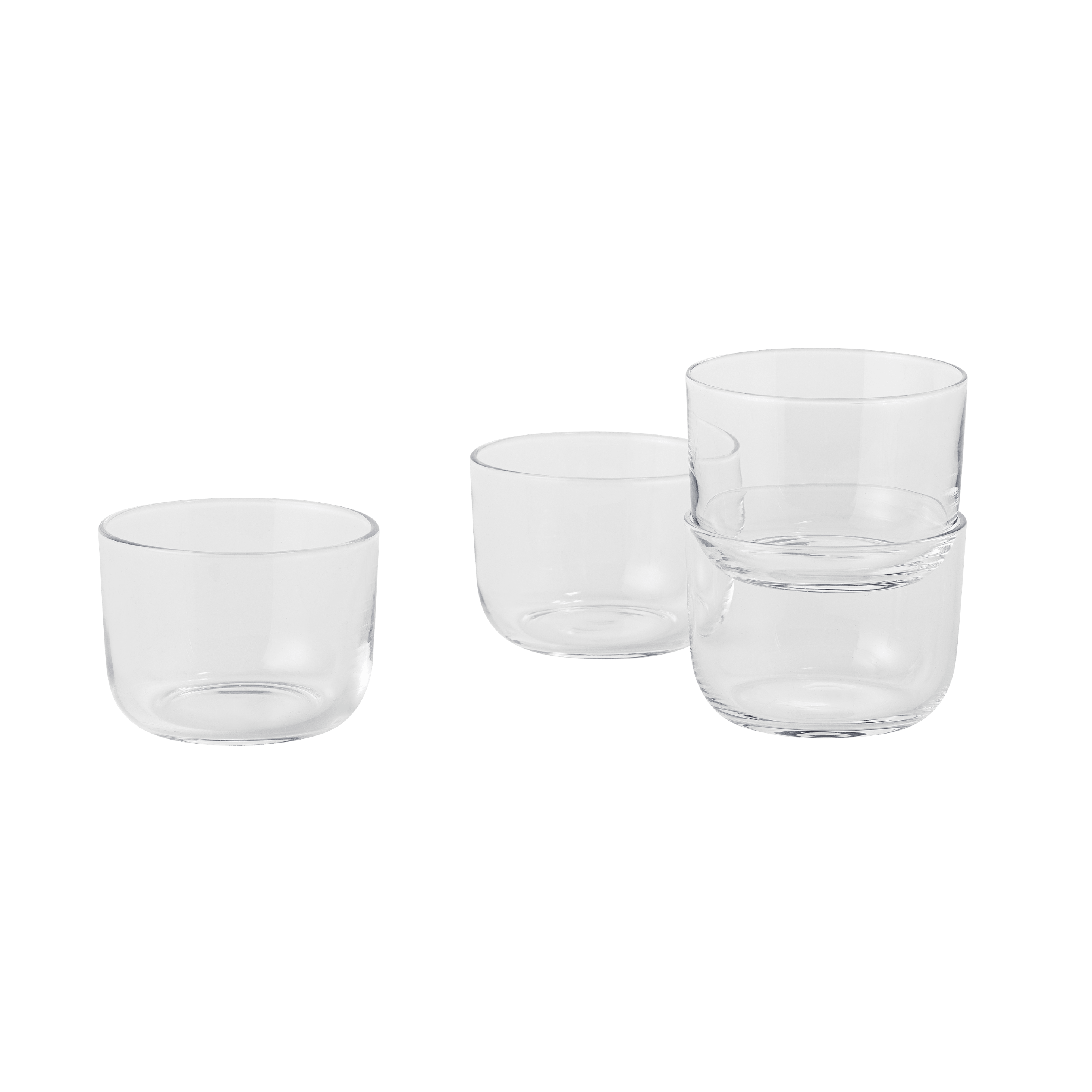 CORKY Set van Transparante Glazen