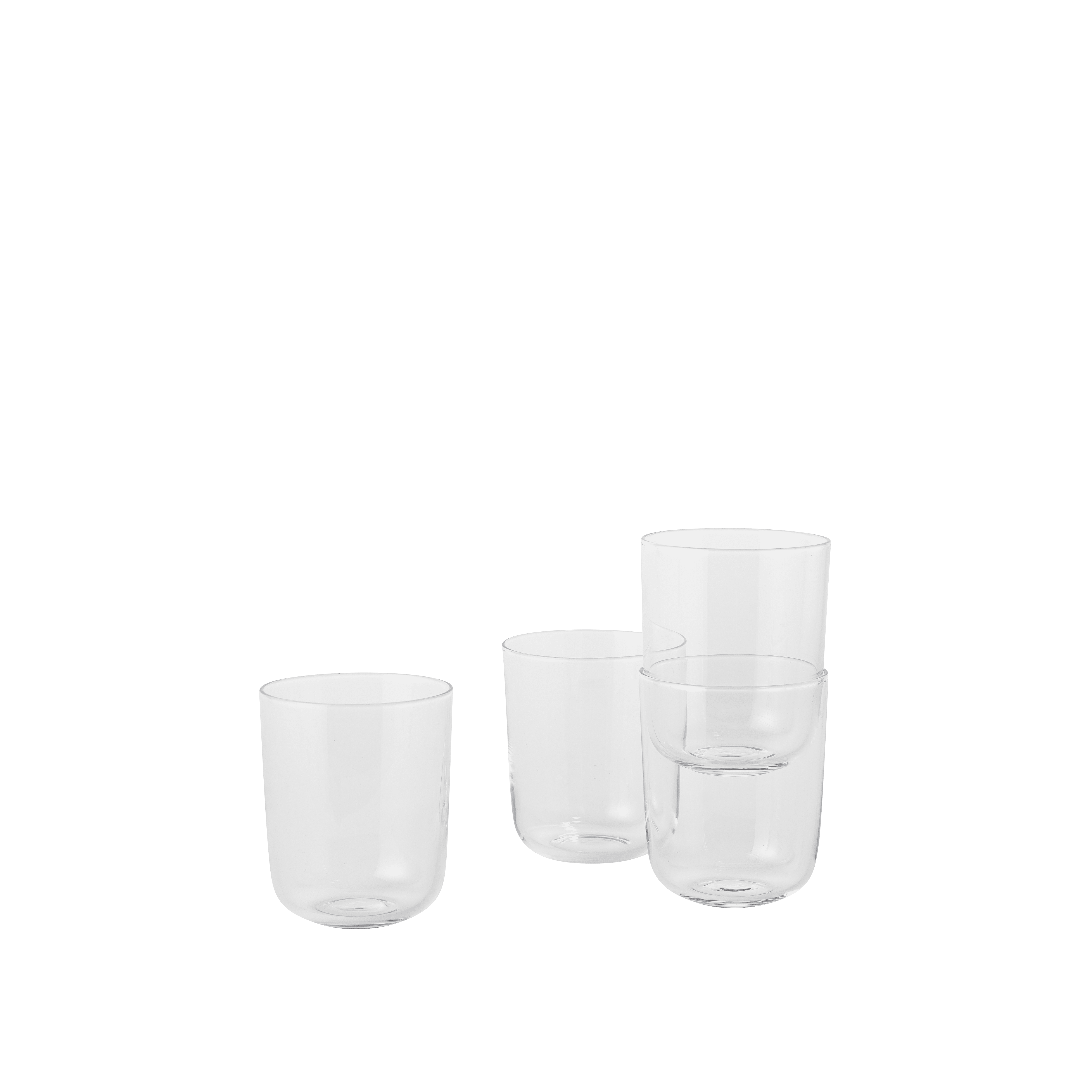 CORKY Set van Transparante Glazen