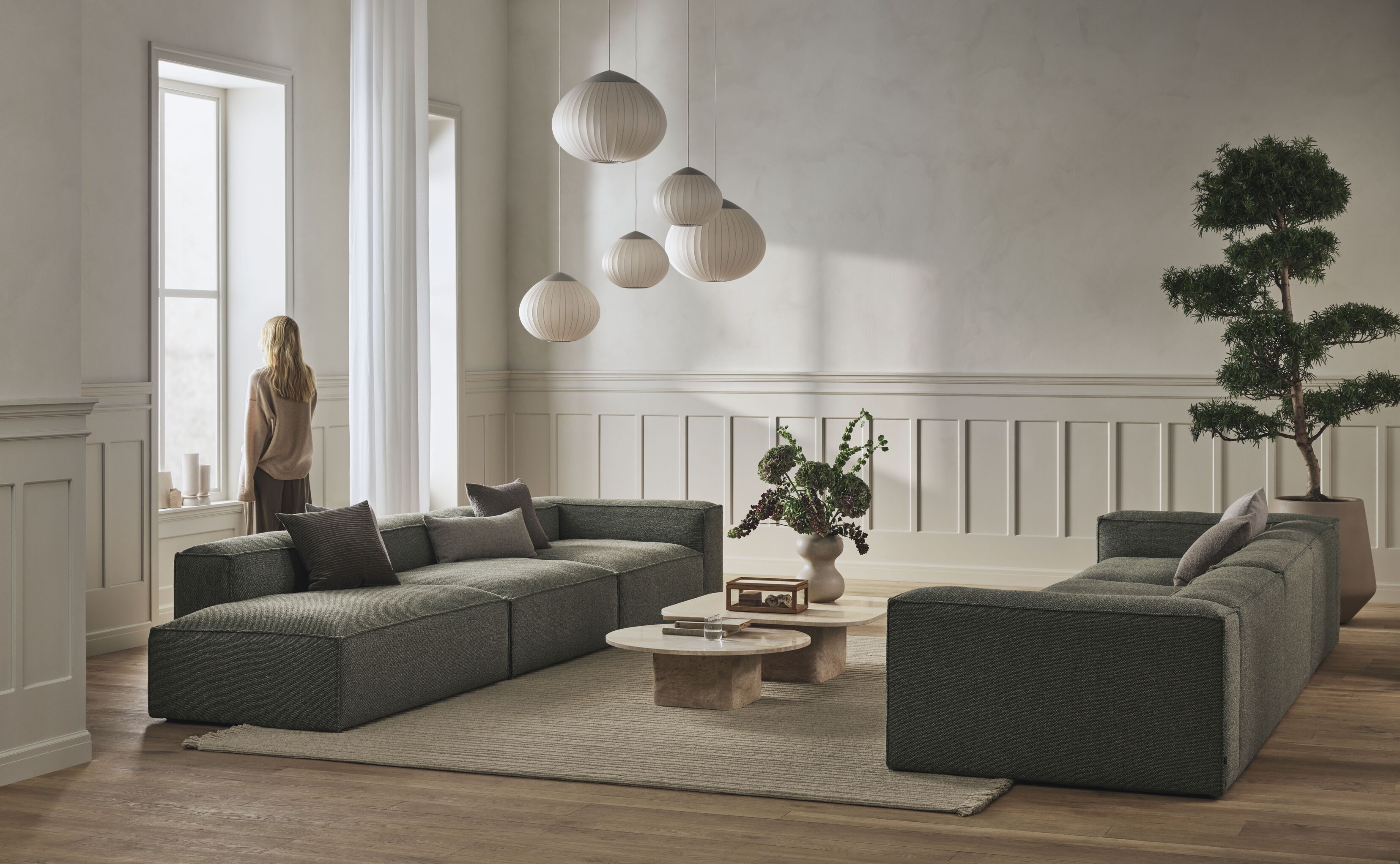 Cloo -Light Grey Kelo Teppich