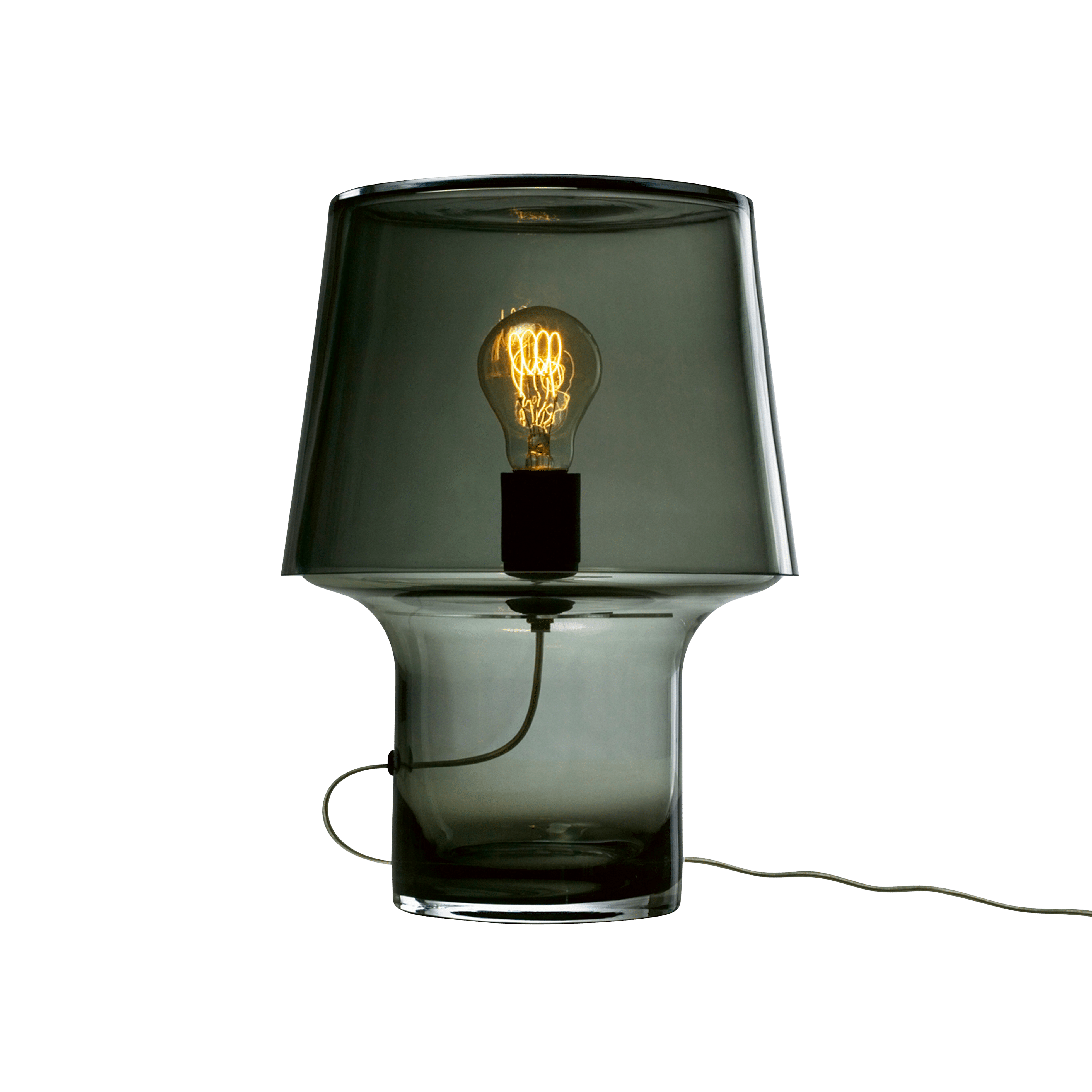 Tafellamp COSY gerookt glas