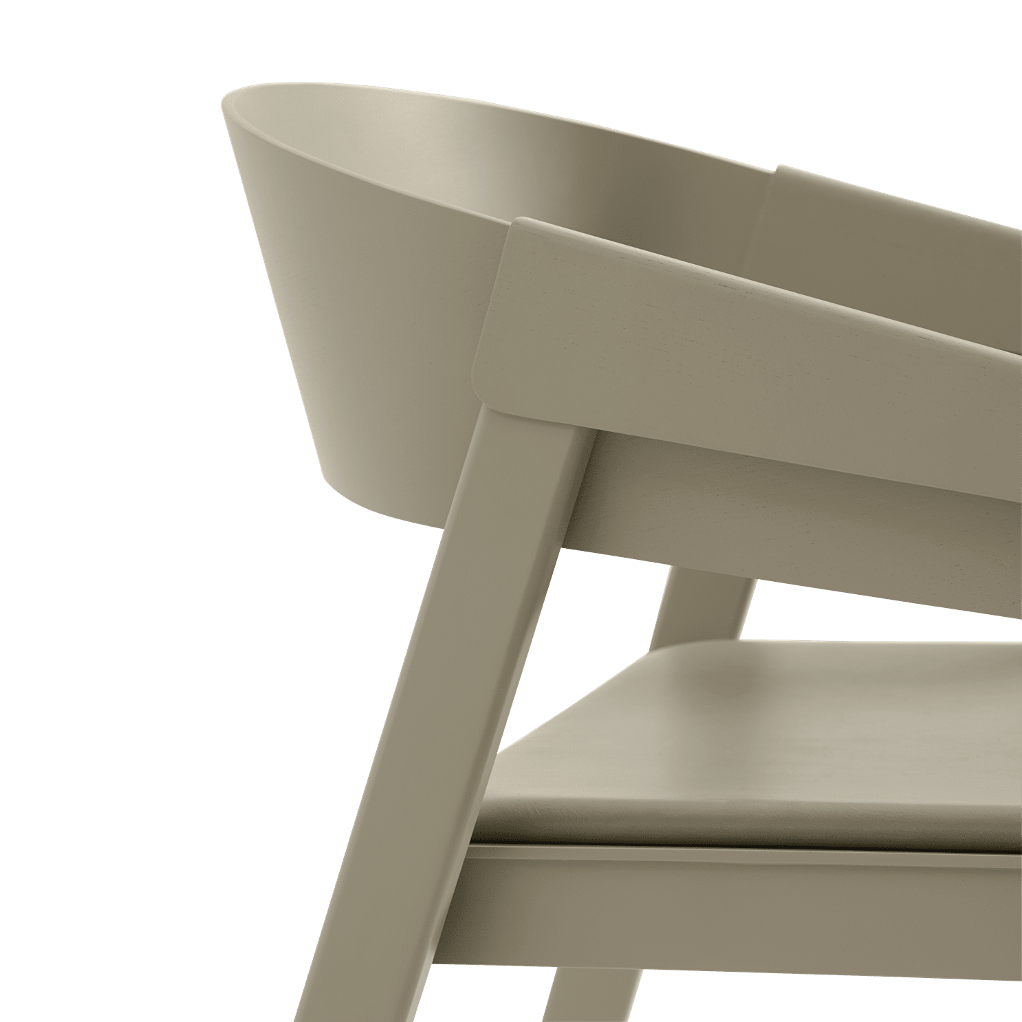 COVER fauteuil met armleuningen, gepersonaliseerd met een donkerbeige basis