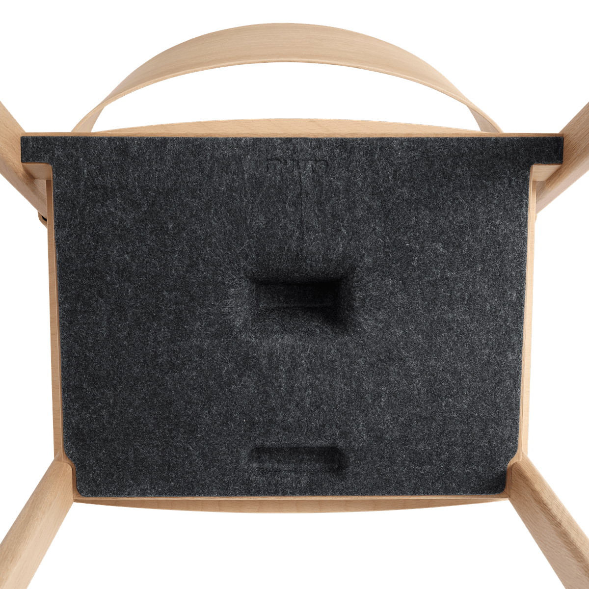 Gepersonaliseerde COVER stoel met eikenhouten basis