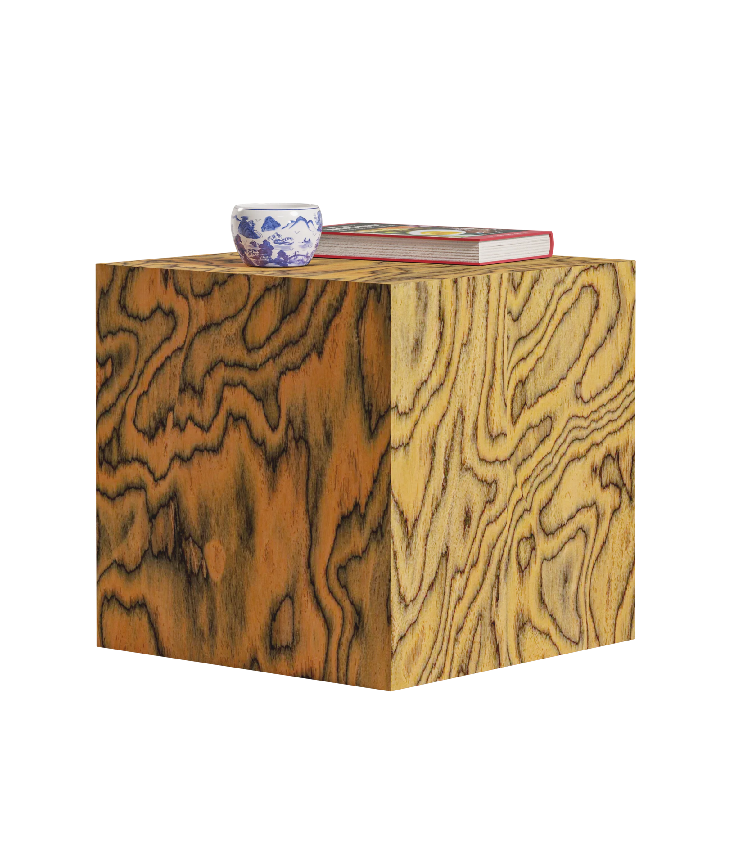 CUBE Side Table Sottsass Yellow