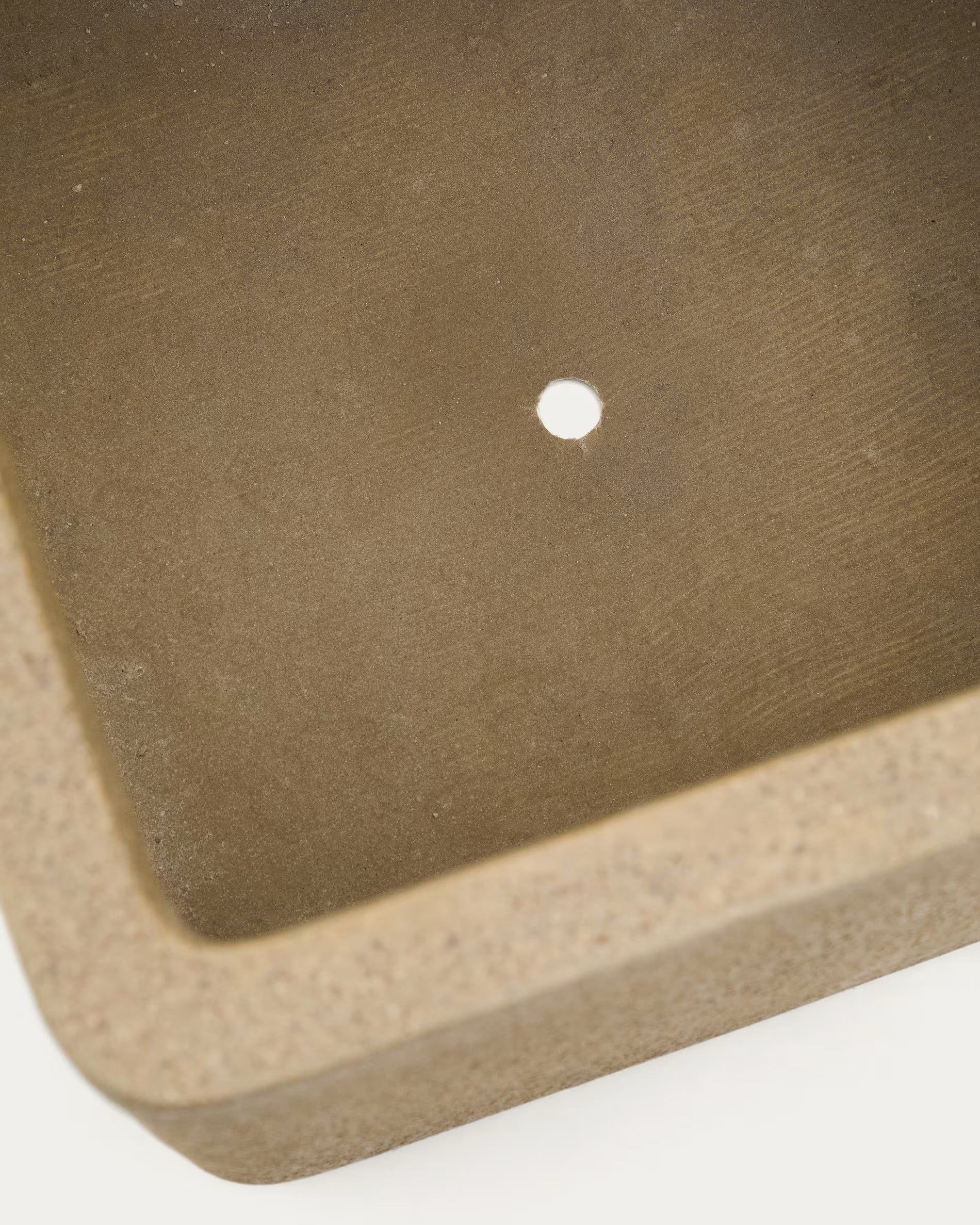 MINOA set van bloempotten mosterdkleurig polycement