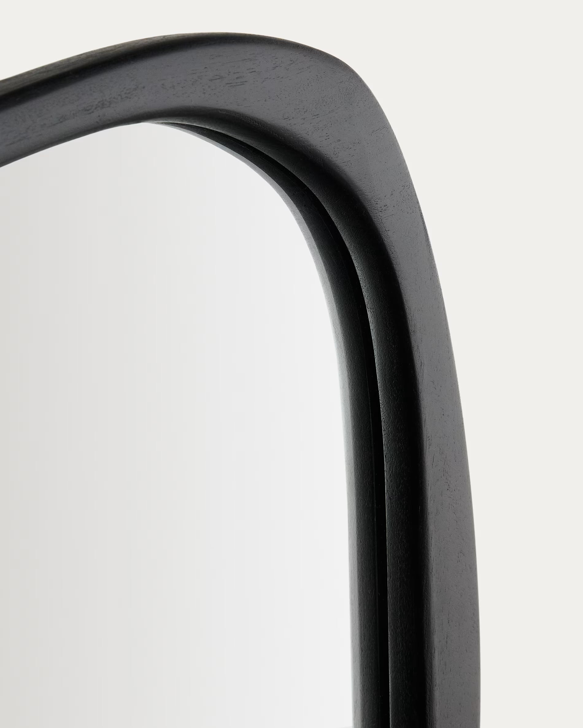 Lustro ALURA zwart teakhout