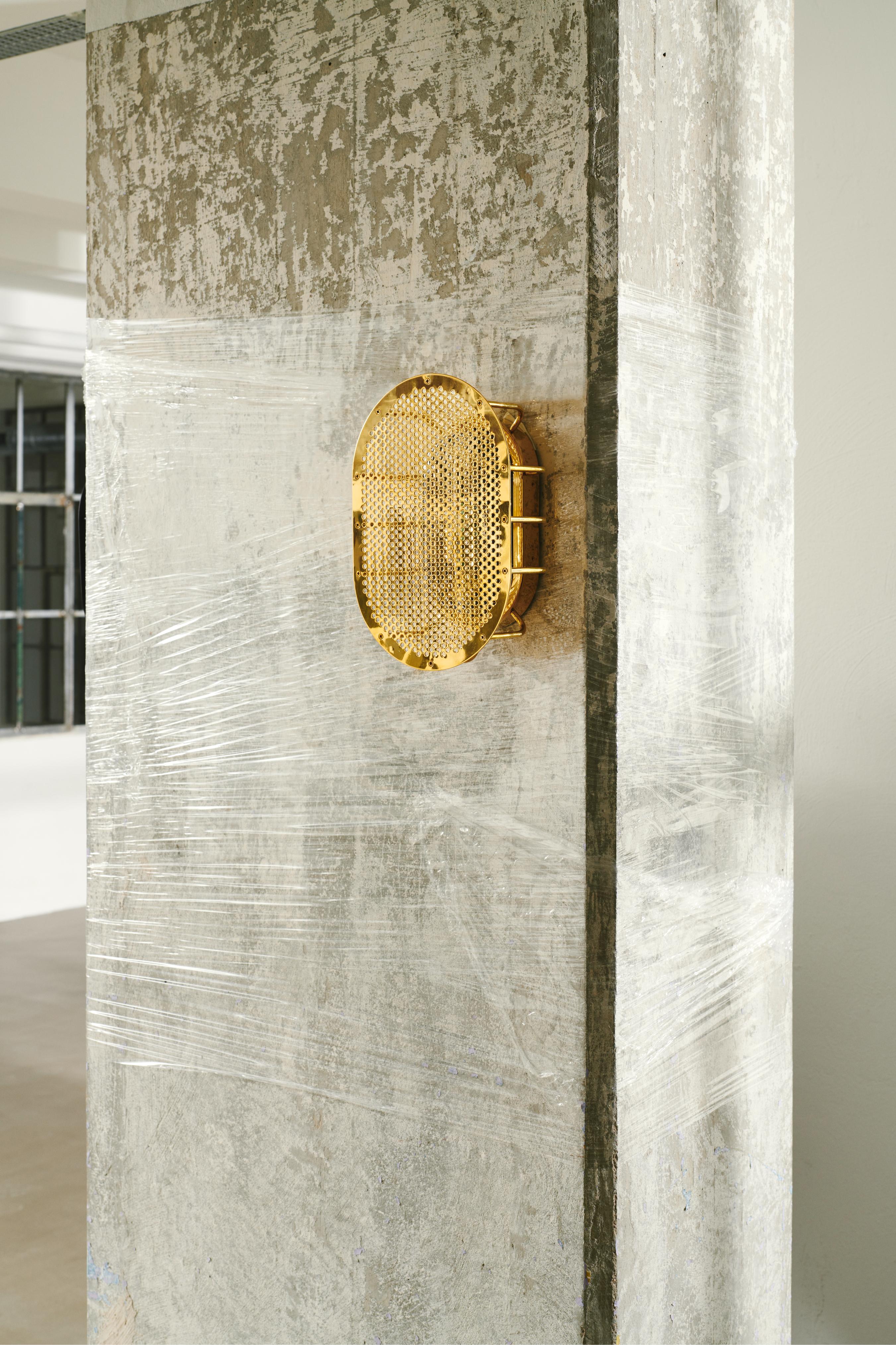 Buitenwandlamp NIGHT RIDER onbewerkt messing