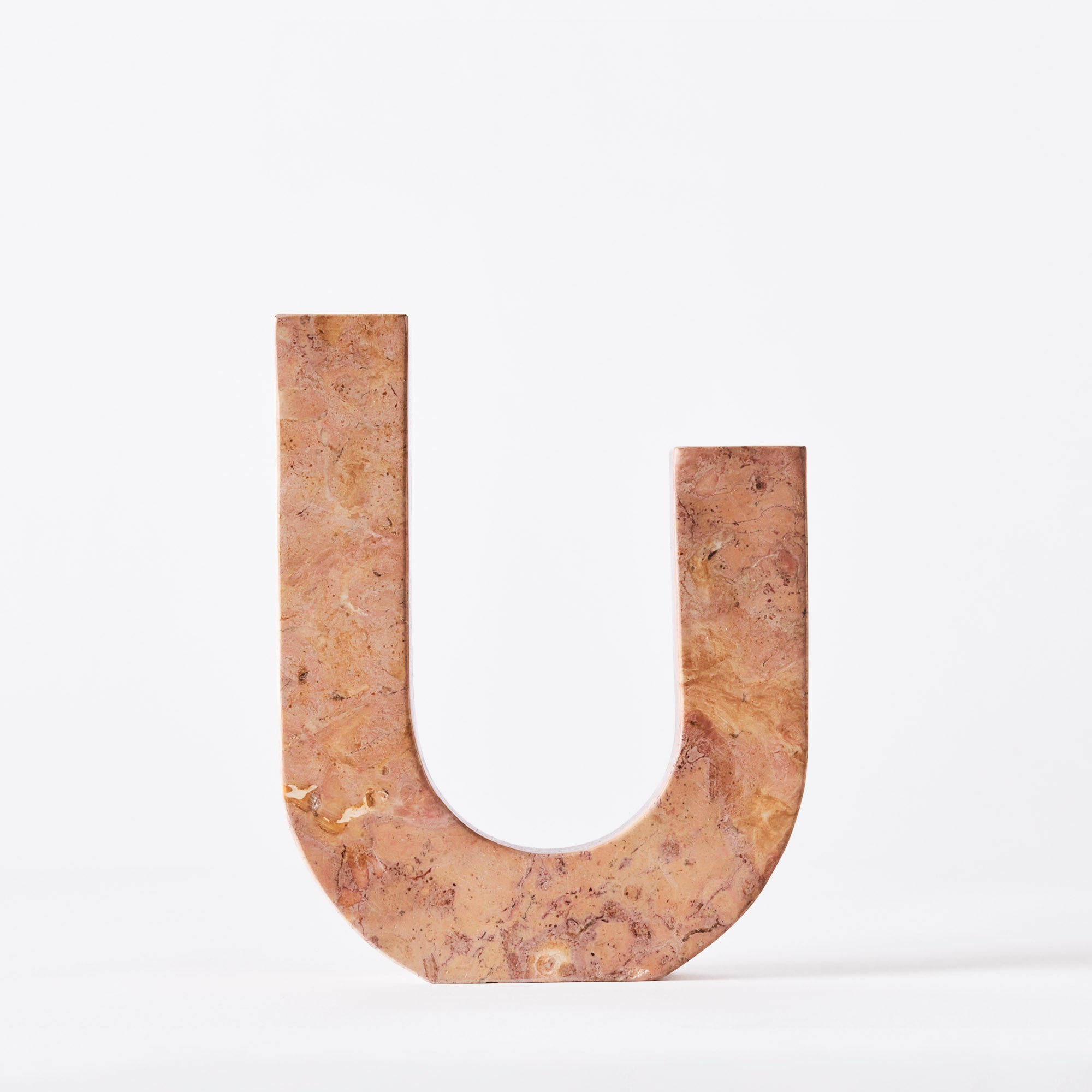 ARCO kaarsenhouder oranje marmer