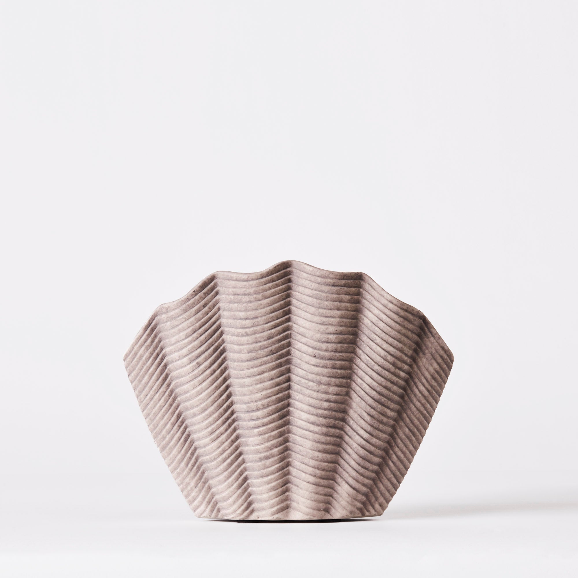 Vaas CONCHA grijs keramiek