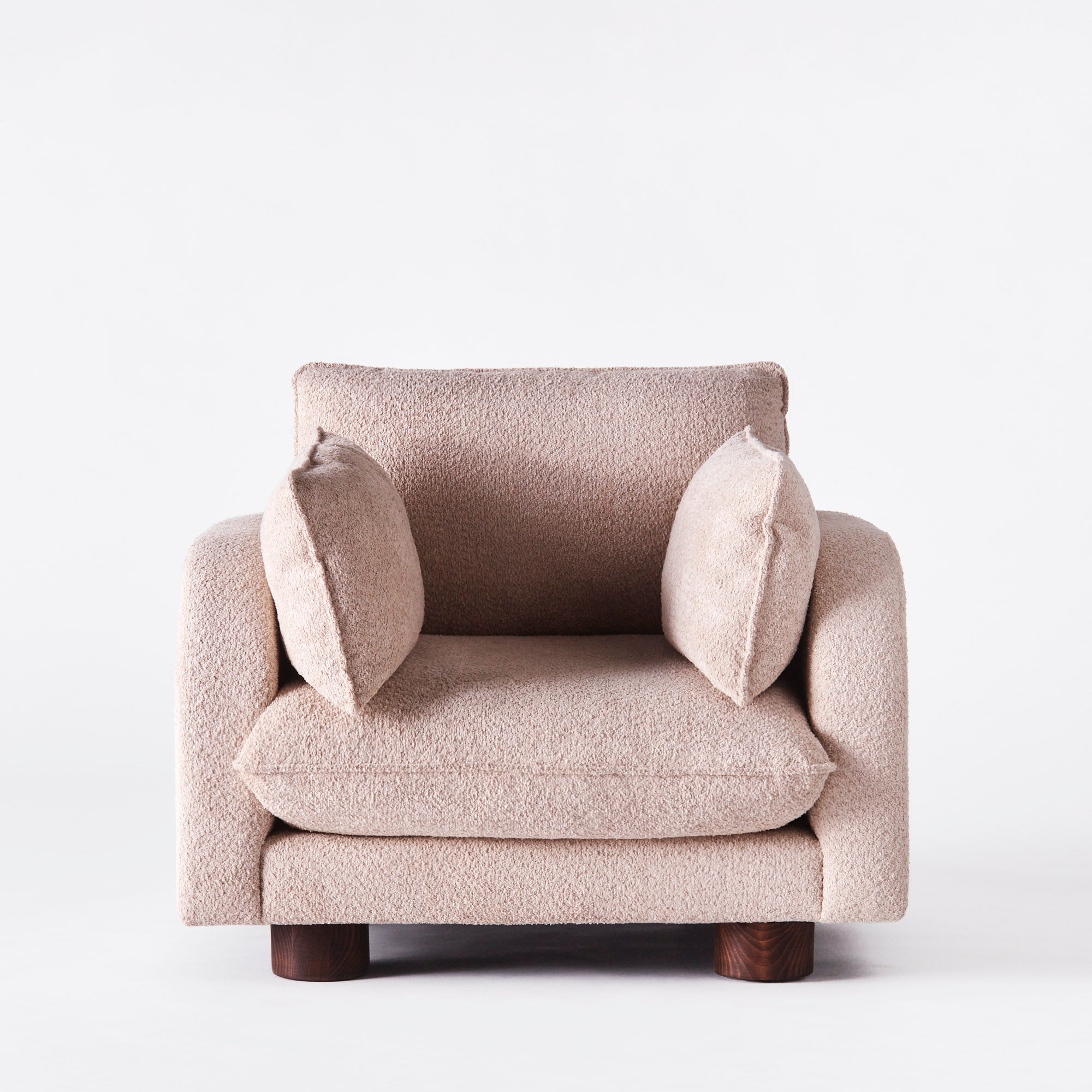 Fauteuil MILES beige boucle