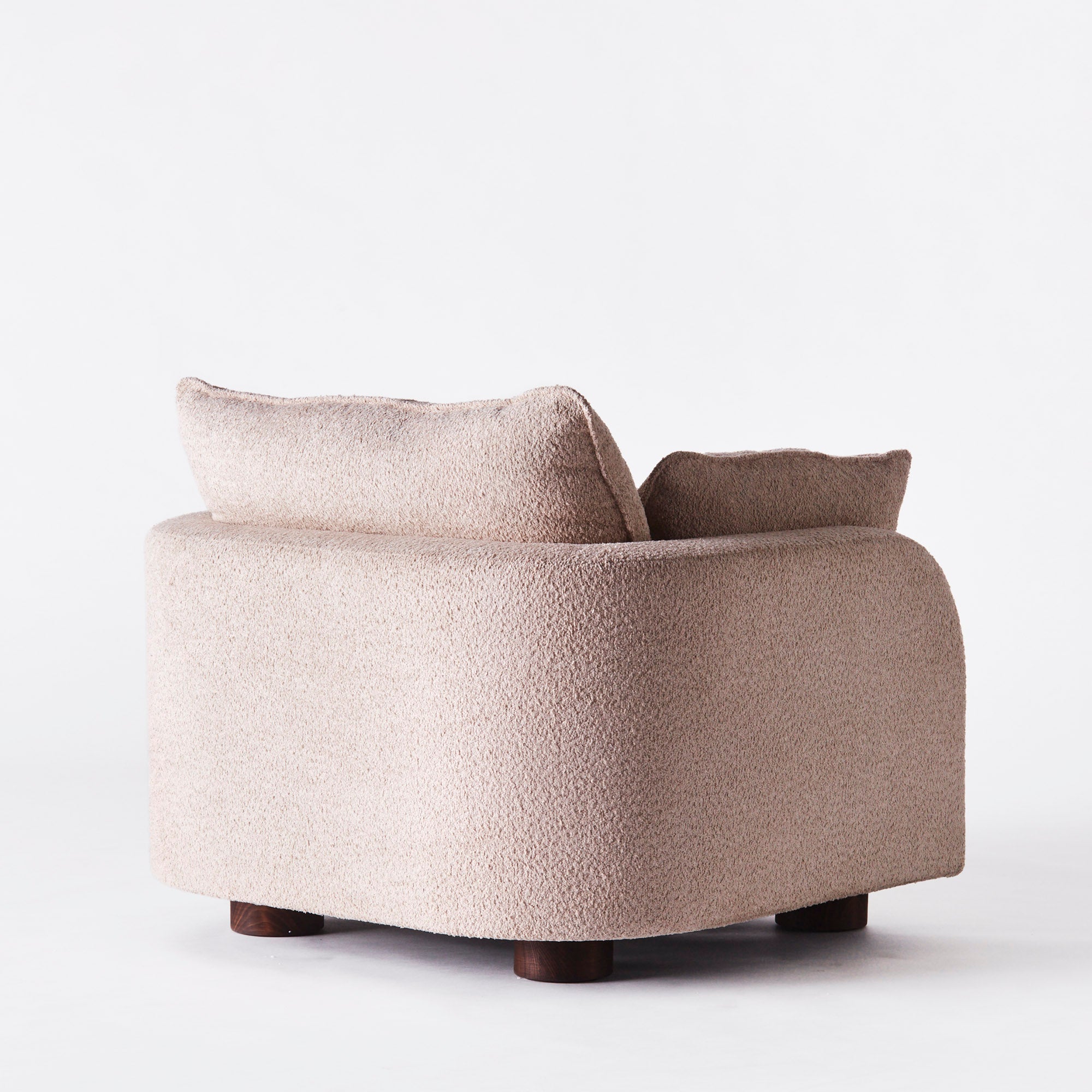 Fauteuil MILES beige boucle