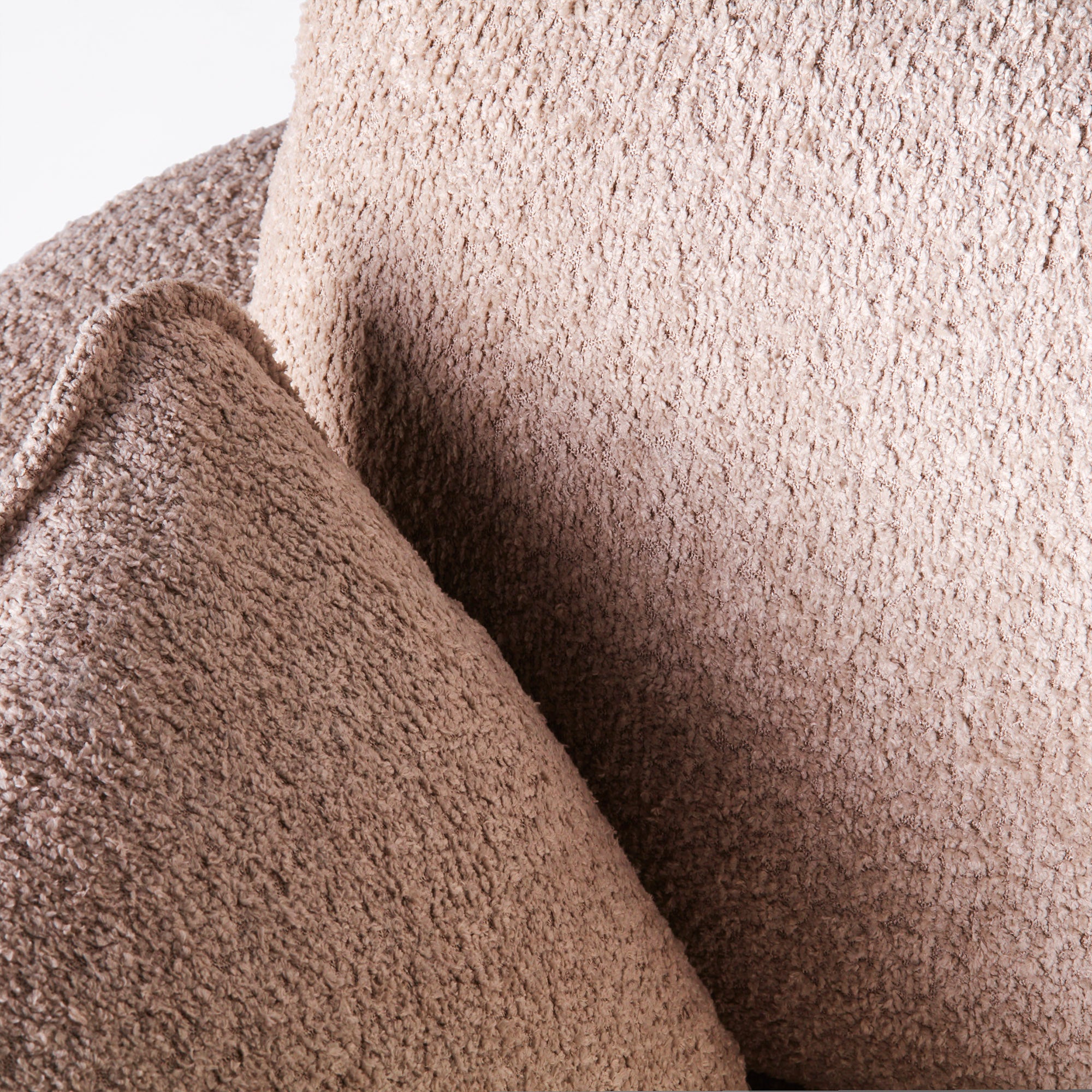 Fauteuil MILES beige boucle