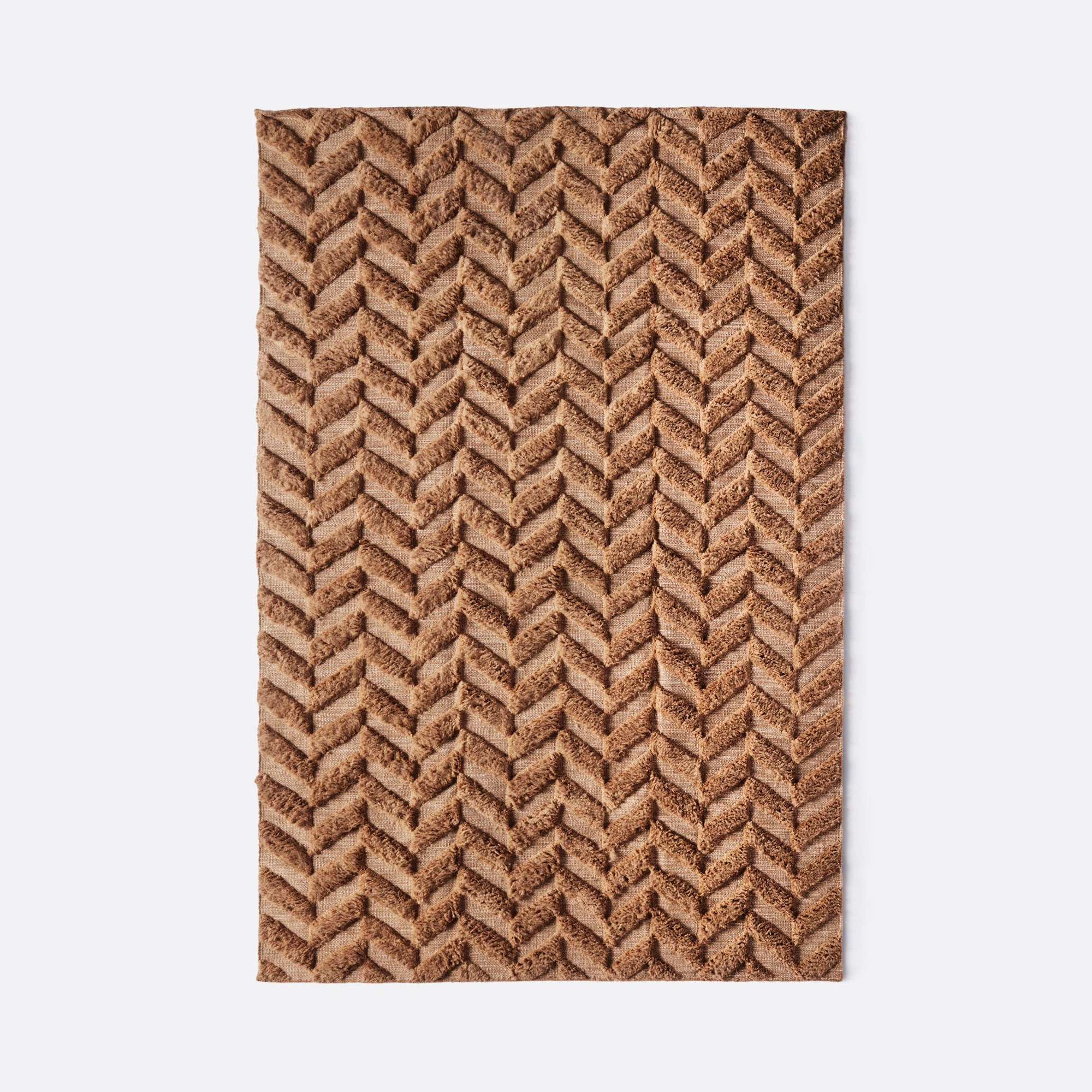 Vloerkleed HERRINGBONE bruin