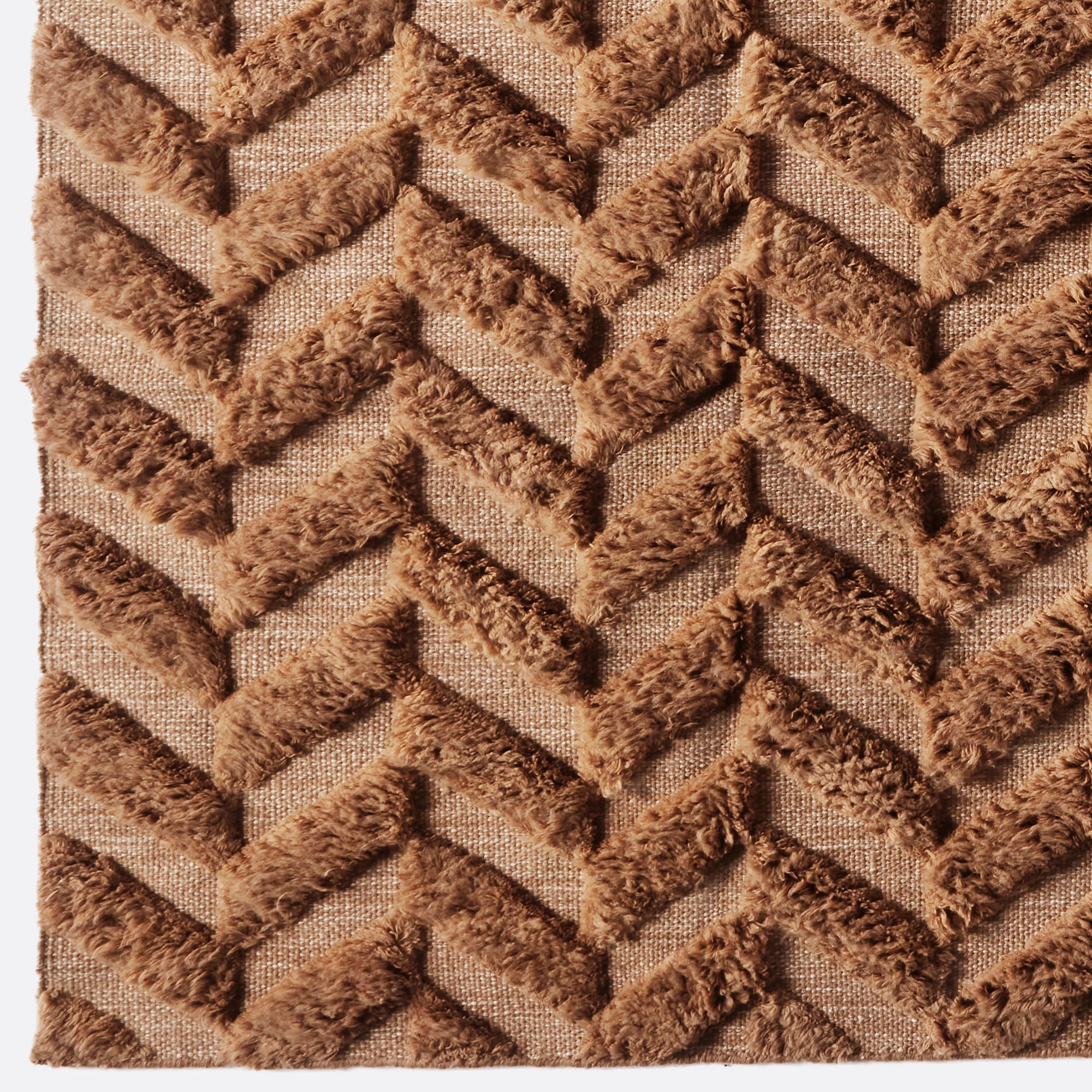 Vloerkleed HERRINGBONE bruin
