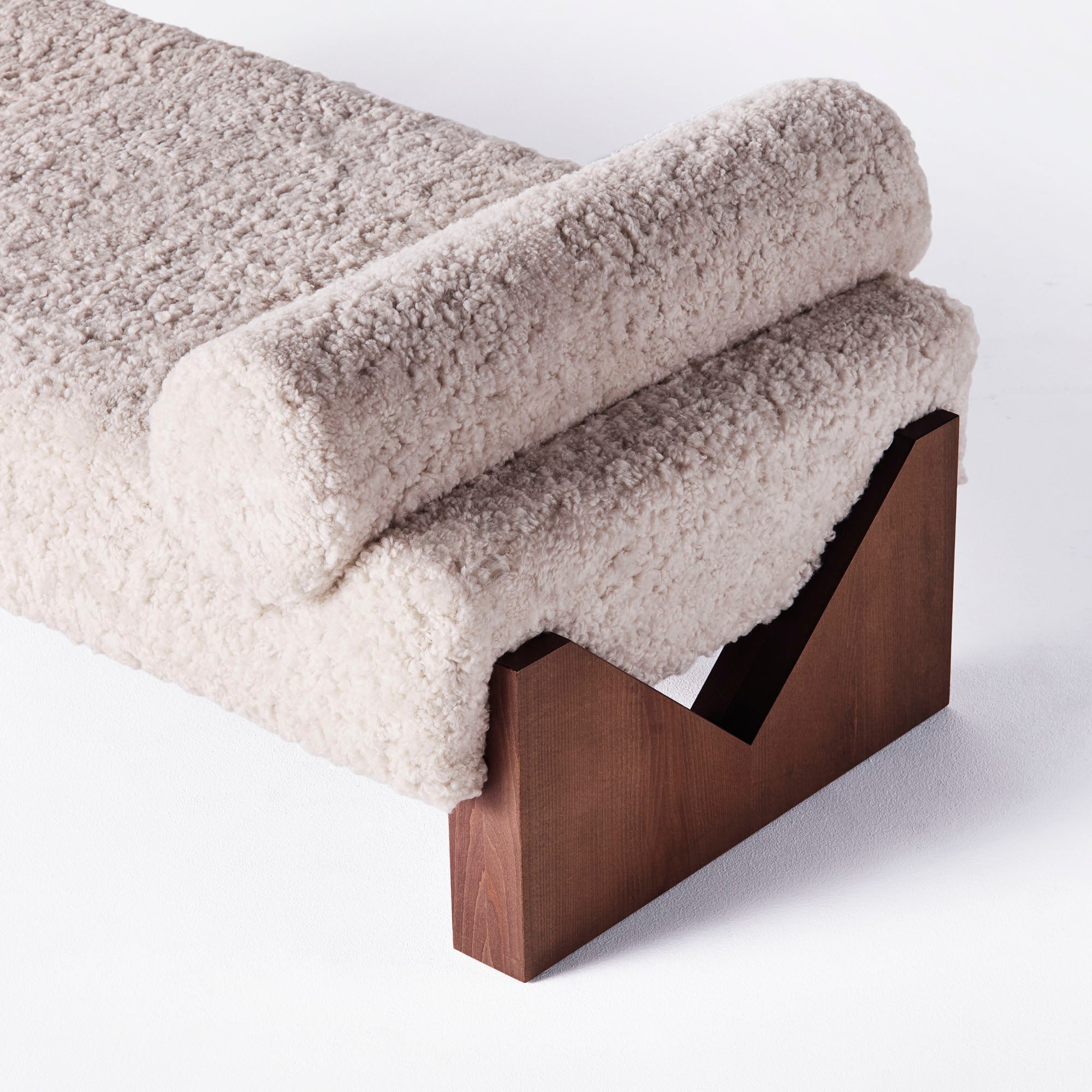 Loungebank V schapenleer