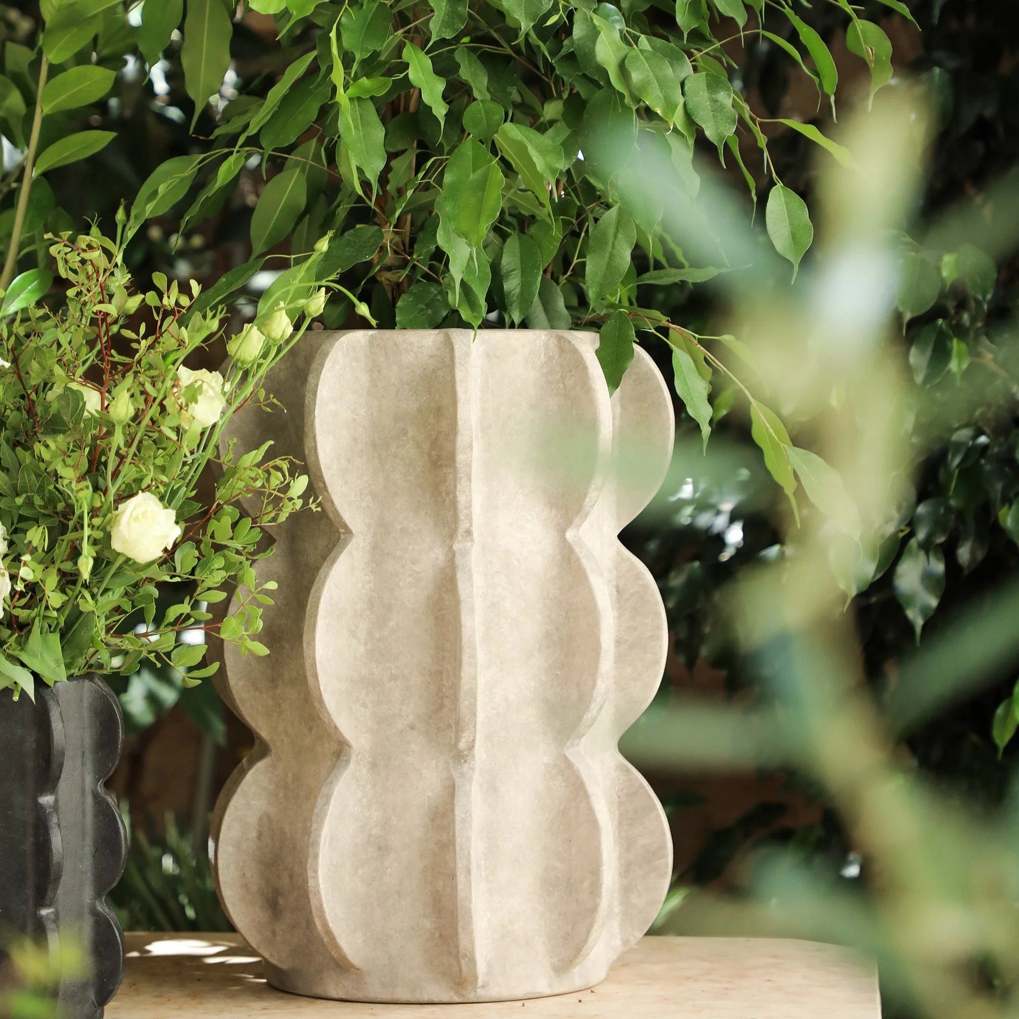 ARCISSIMO vase cream ceramic