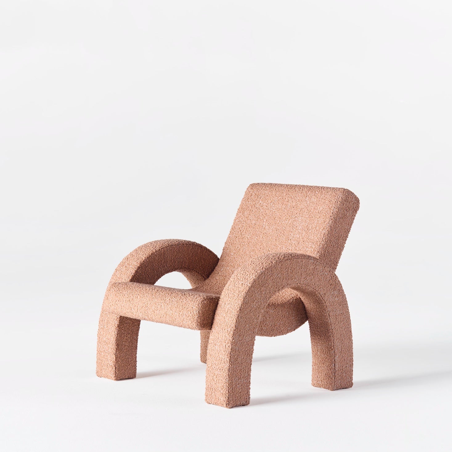 Sessel ARCO rosa Boucle