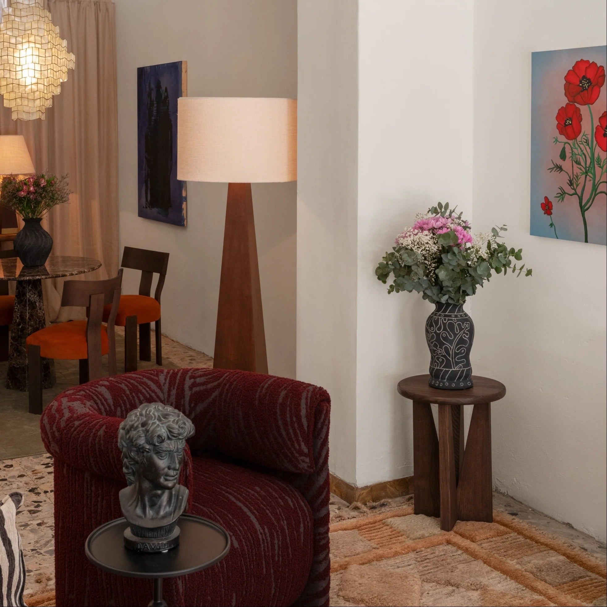 Vaas FRIDA zwarte keramiek