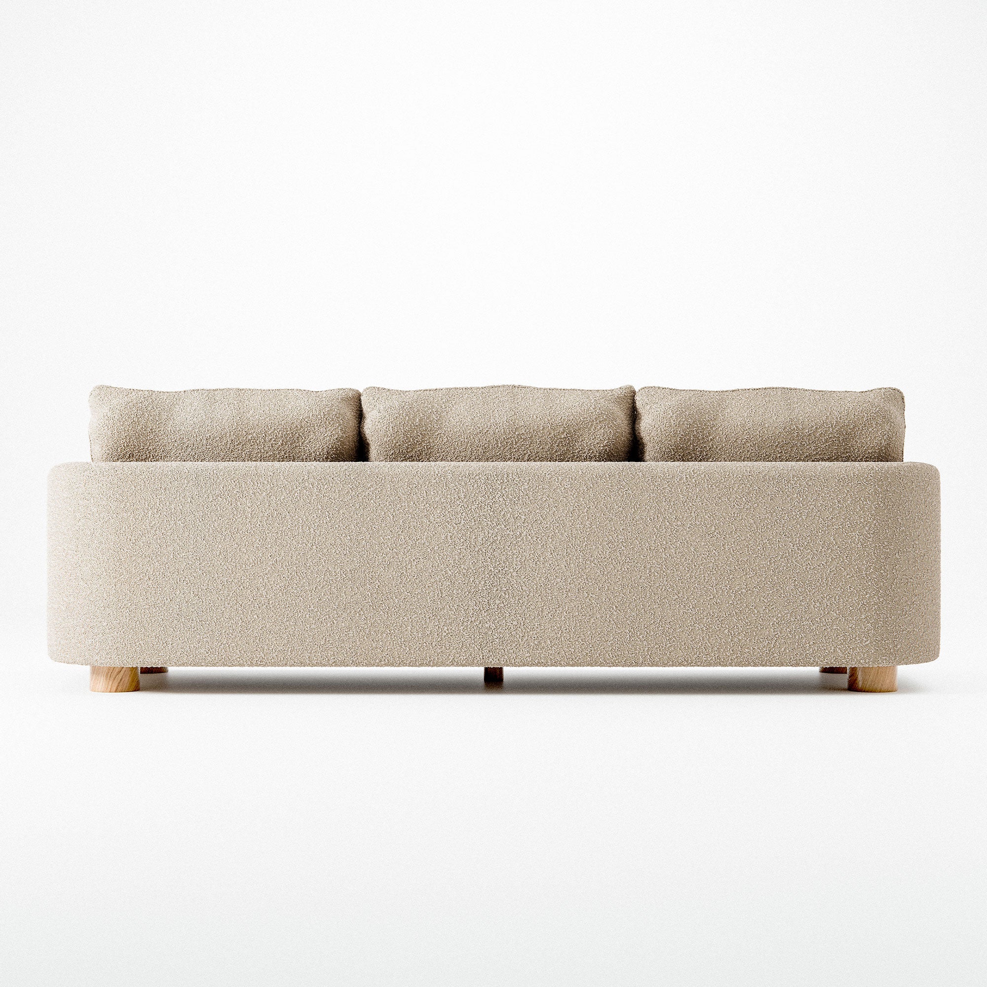 Sofa 3-sitzig MILES beige Boucle