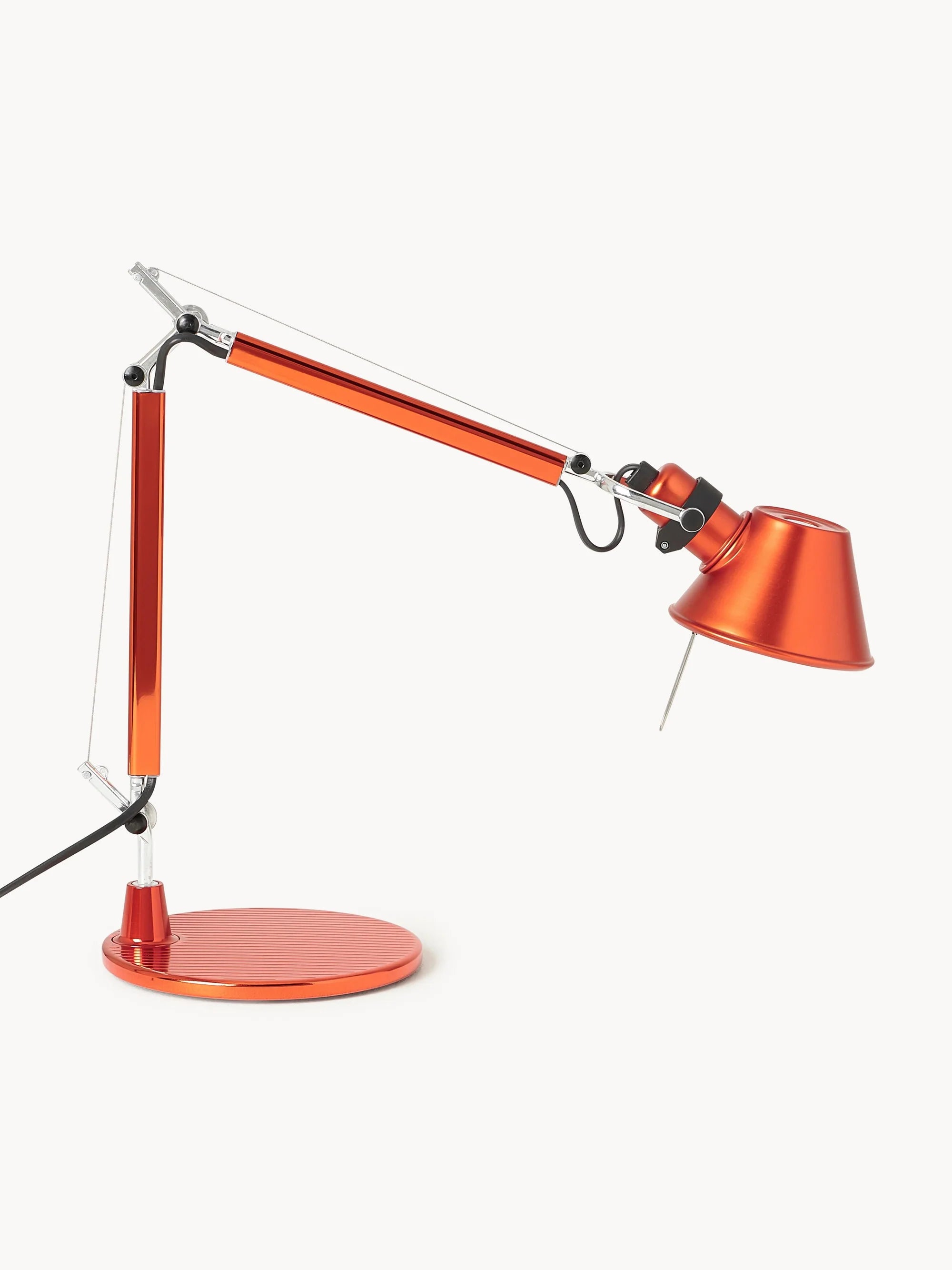 Verstelbare bureaulamp TOLOMEO MICRO mat oranje