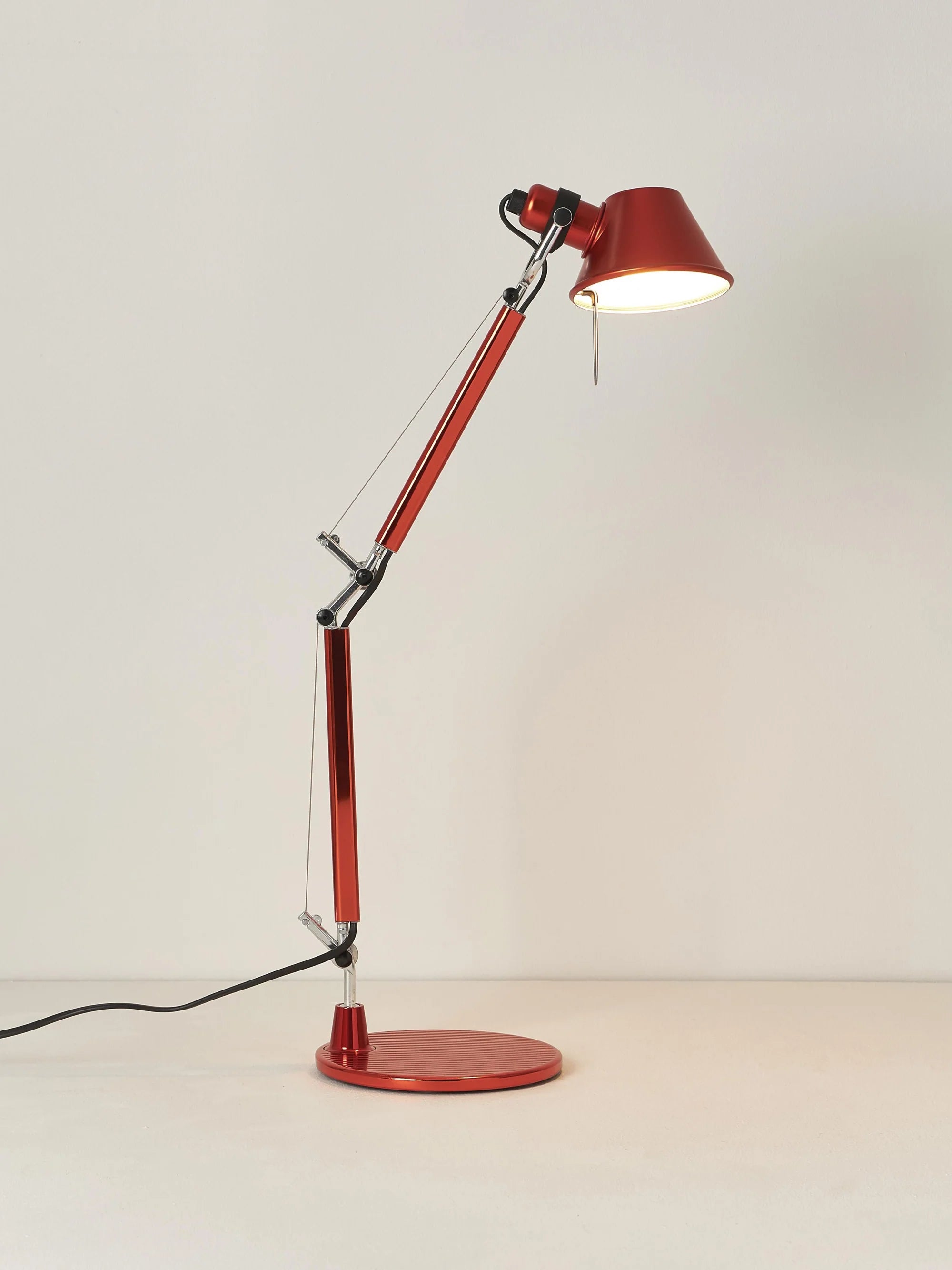 Verstelbare bureaulamp TOLOMEO MICRO mat oranje