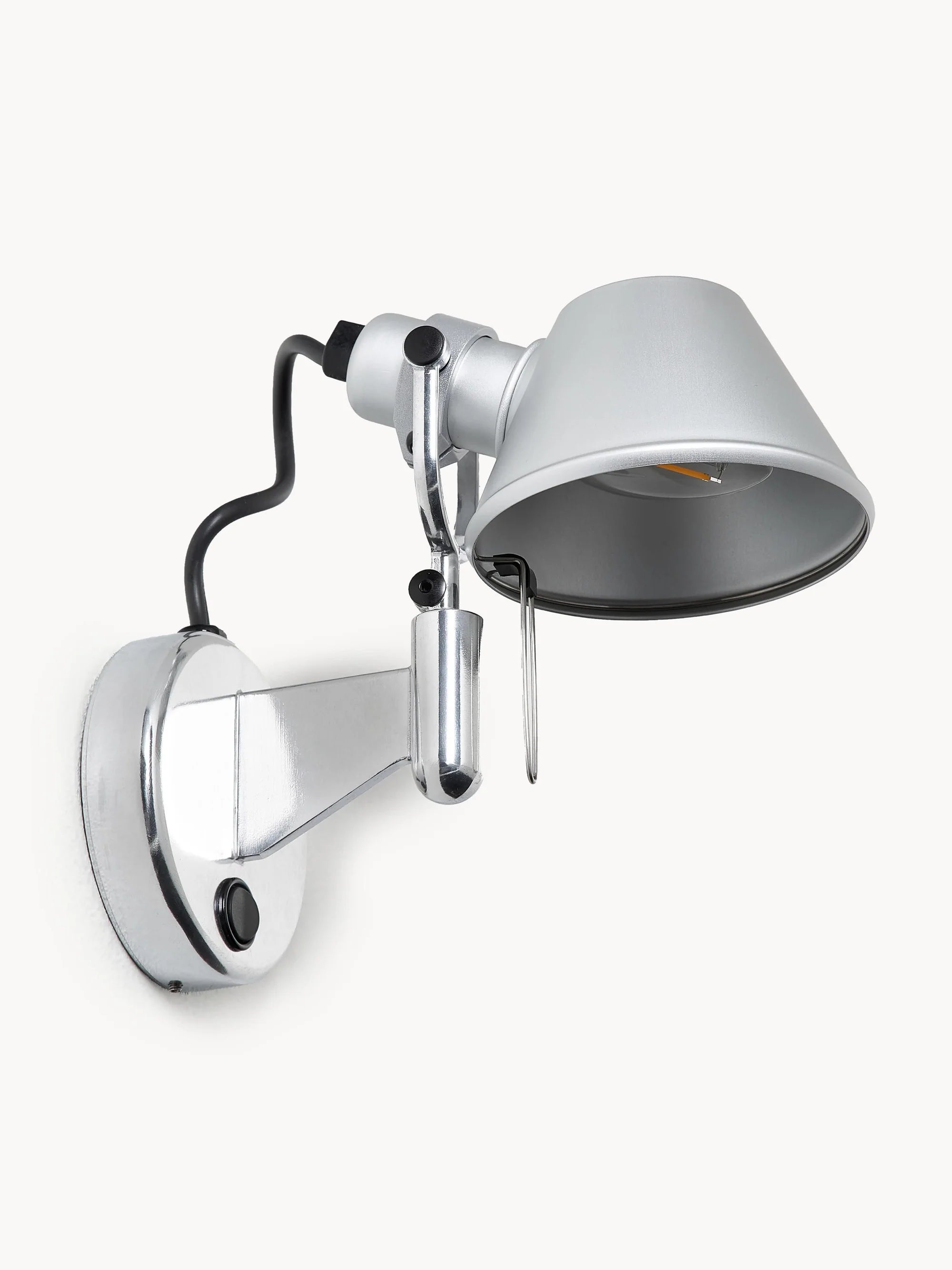 Verstelbare wandlamp TOLOMEO MICRO FARETTO aluminium