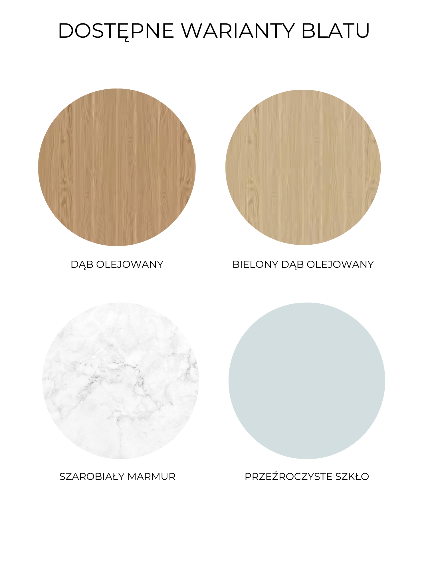 Salontafel COMO witte stalen basis