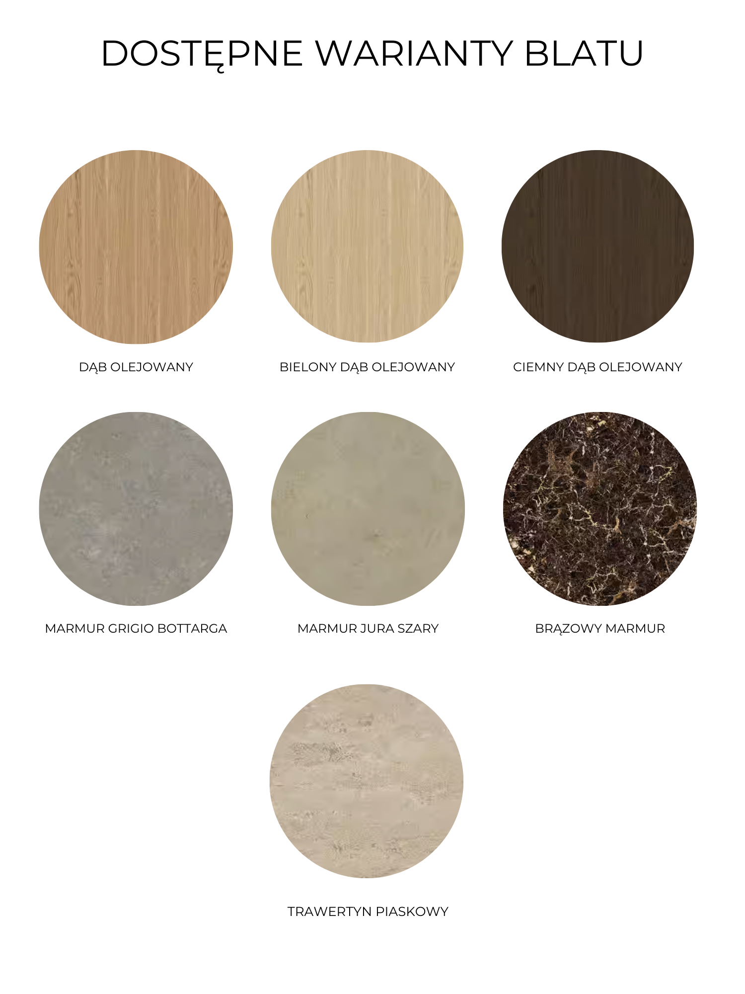 Koffietafel COMO met een crèmekleurige stalen basis