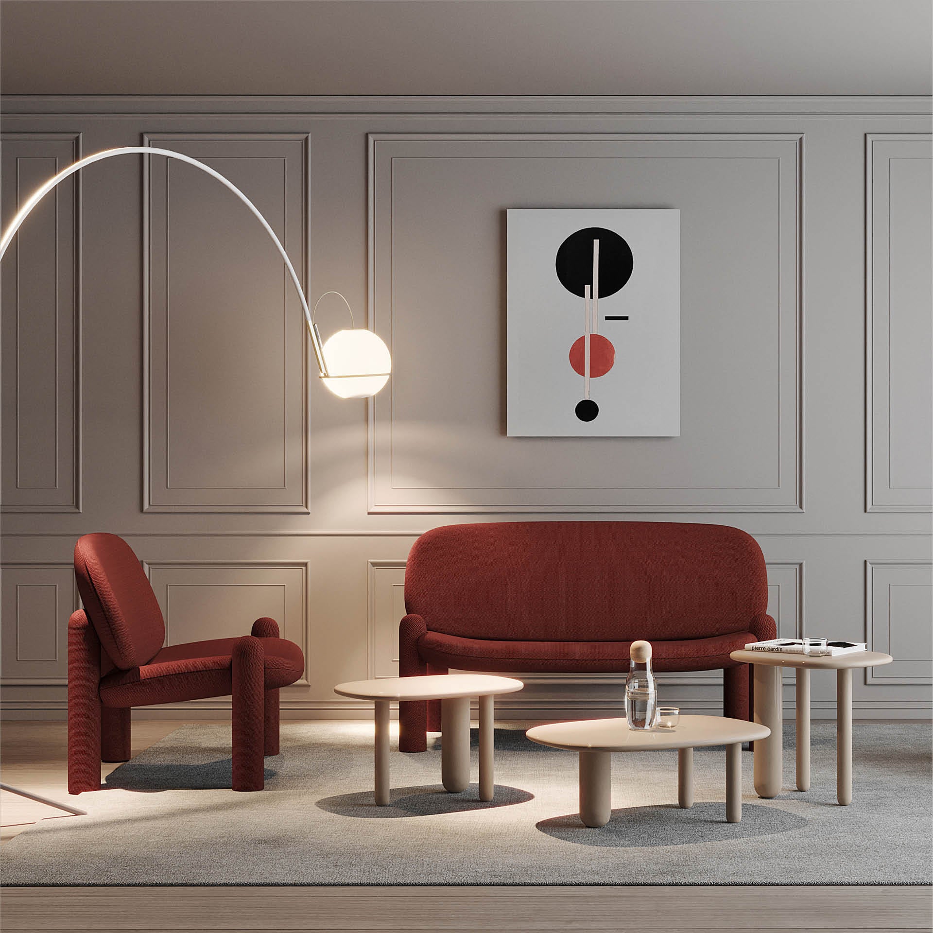 Brauner Tottori Couchtisch