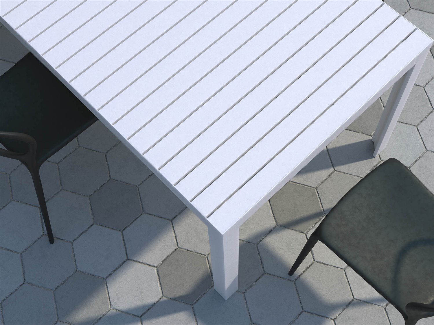 Gartengartentisch grau