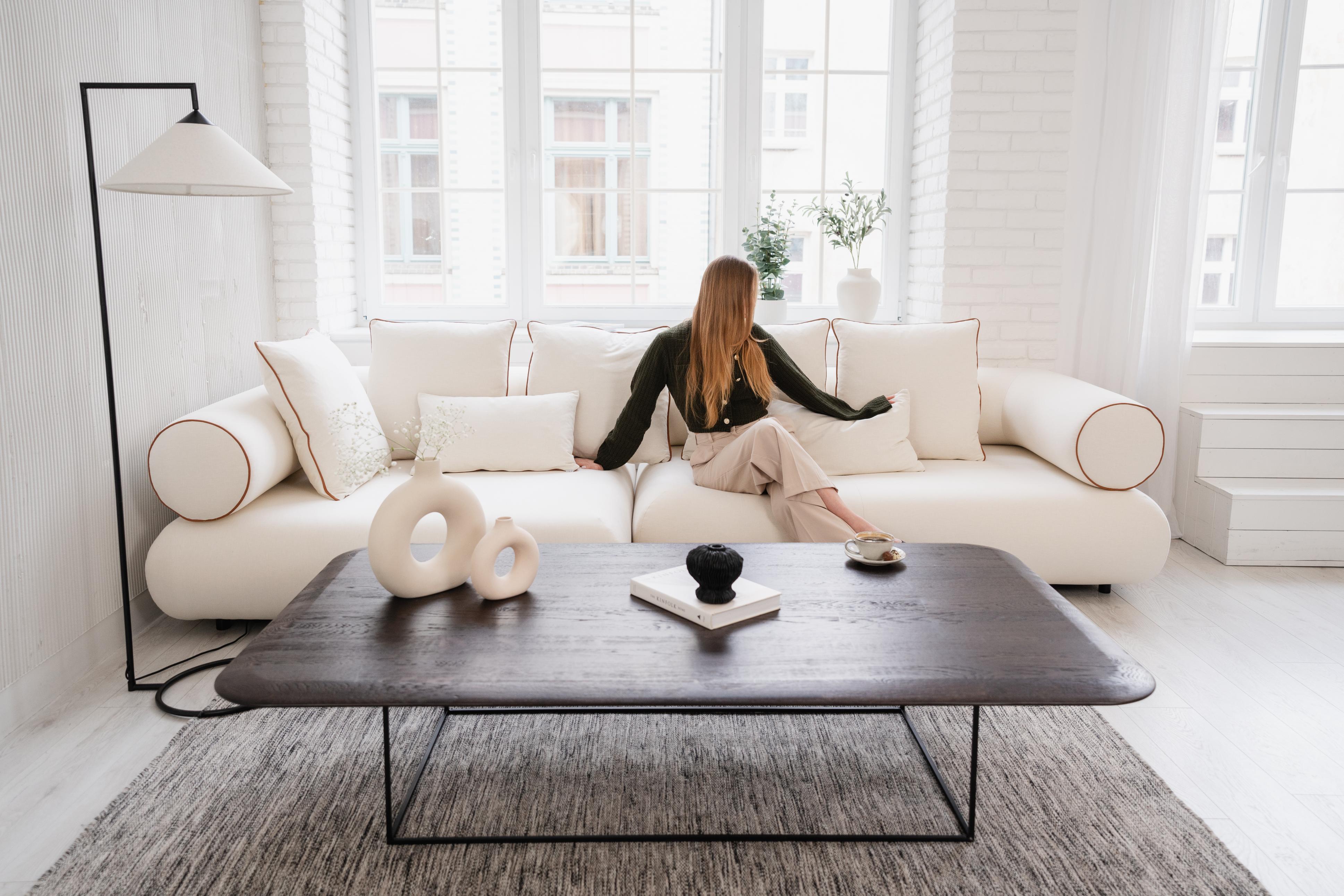 Right-facing modular corner sofa CASABLANCA customizable