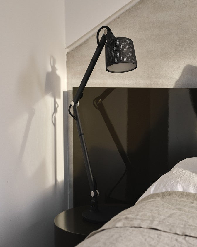 Schreibtischlampe 521 schwarz Metall
