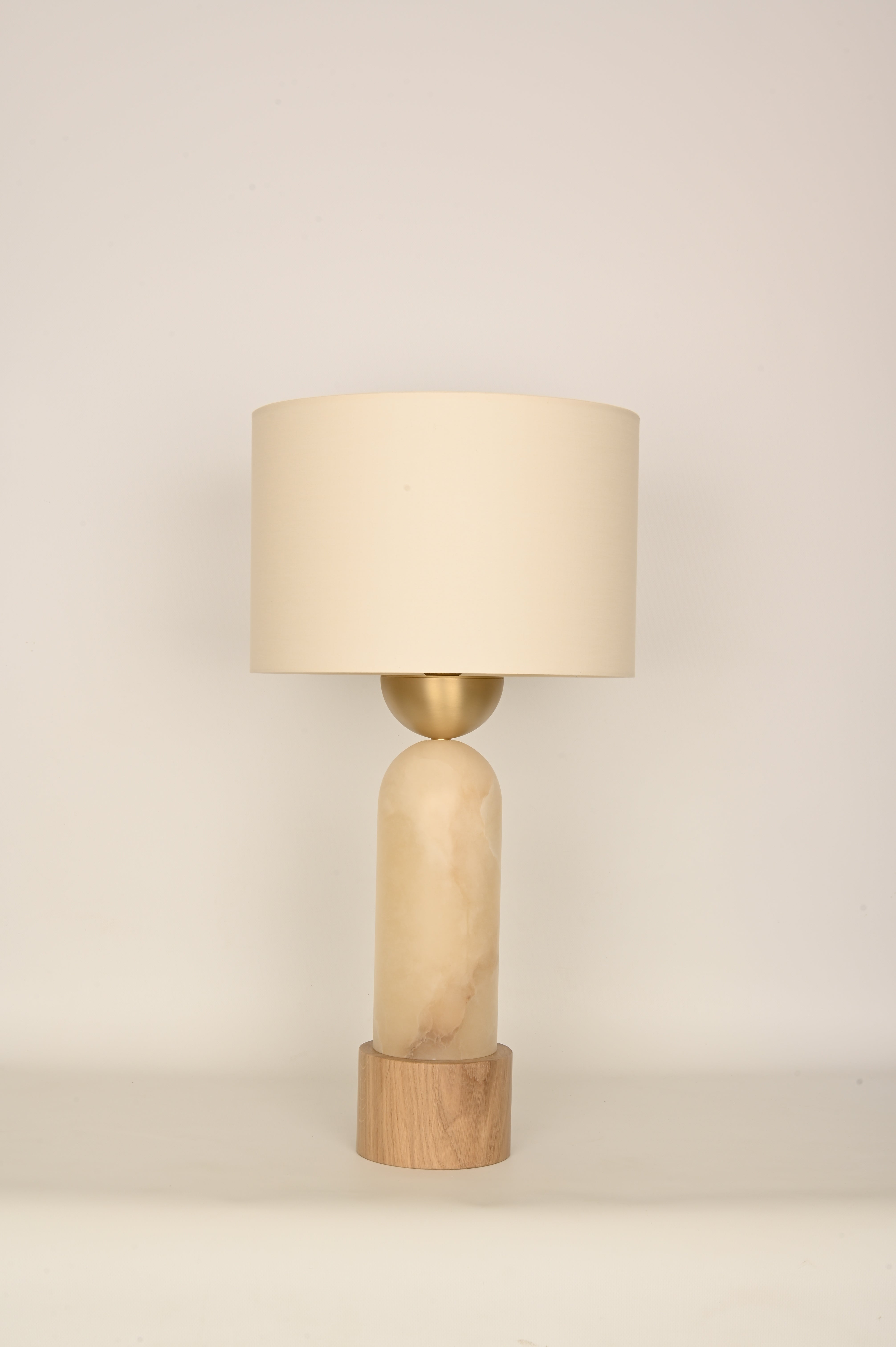 Tafellamp PEONA KELO wit alabaster