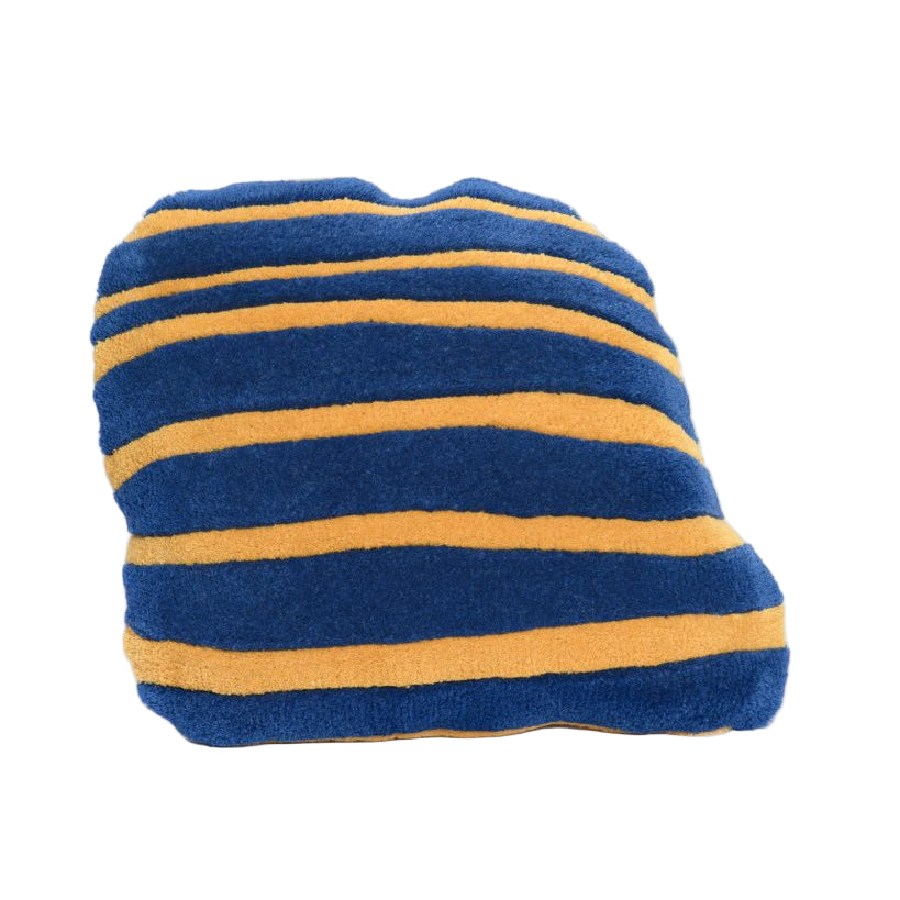 Decoratieve kussen BONBON marineblauw met oranje