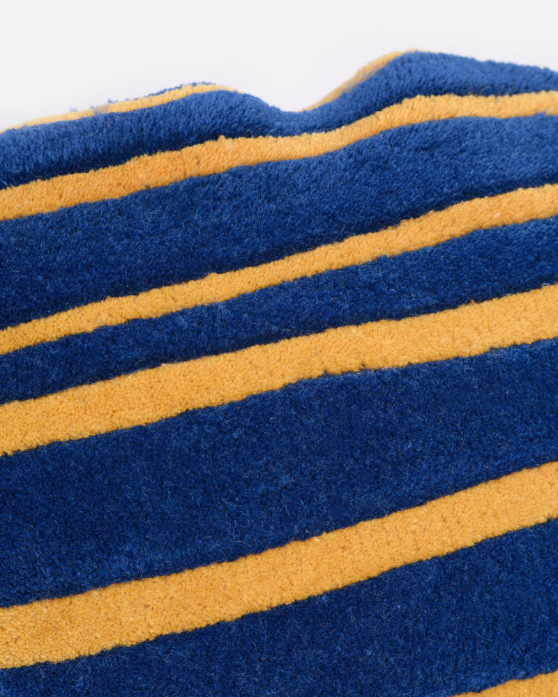 Decoratieve kussen BONBON marineblauw met oranje